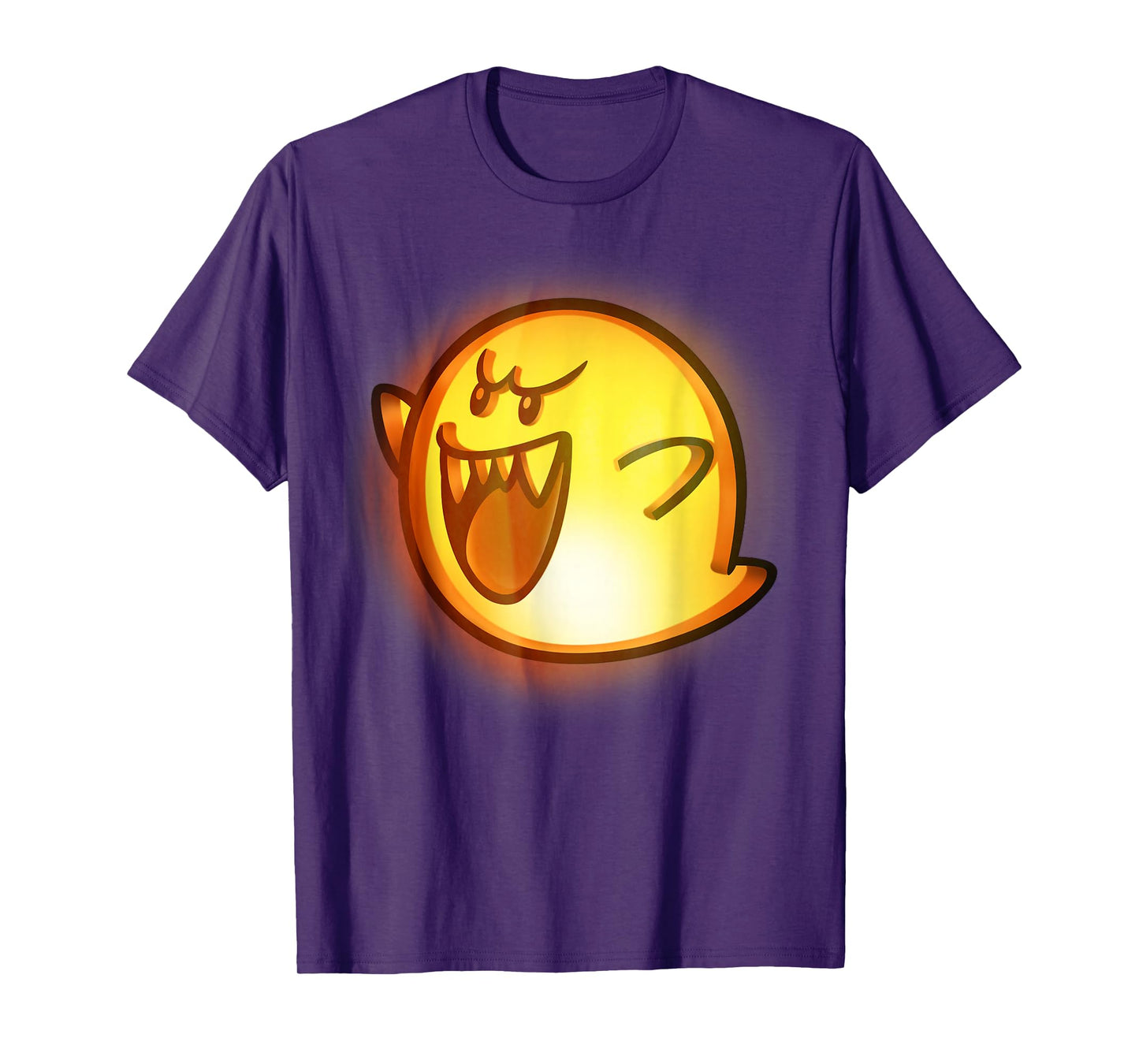 Nintendo Super Mario Boo Halloween Pumpkin Graphic T-Shirt T-Shirt