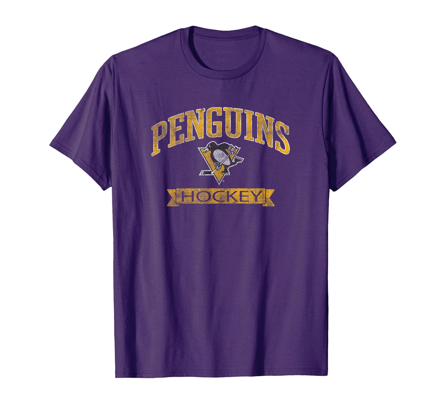 Pittsburgh Penguins Vintage Hockey Dark Heather Licensed T-Shirt