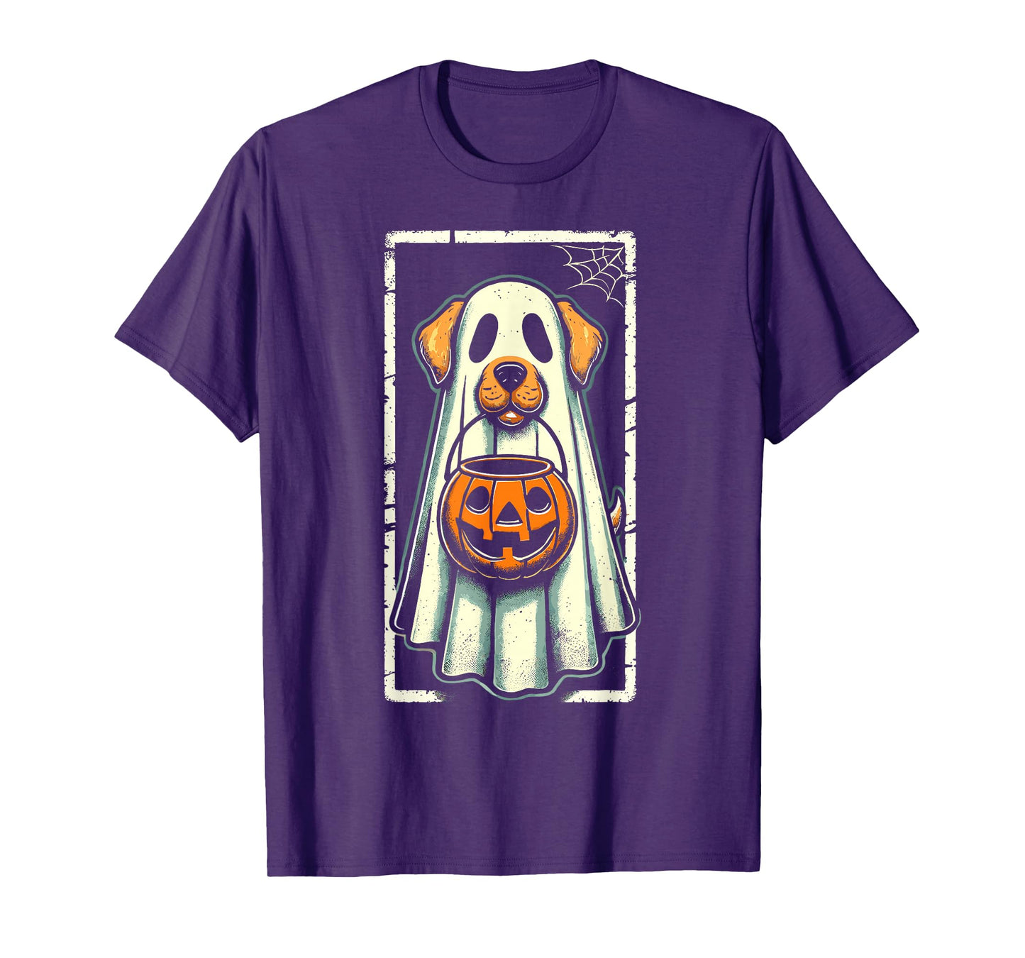 Cute Dog Men Women Kids Boys Girls Halloween Funny Ghost T-Shirt