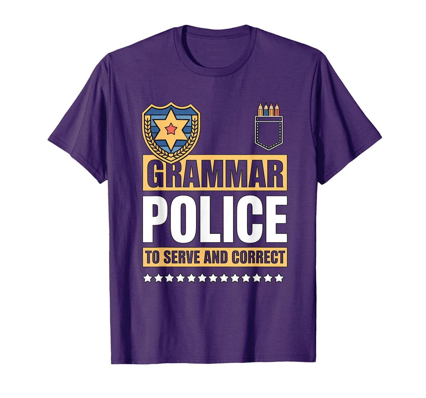 Grammar Police Costume Halloween English Language Joke T-Shirt