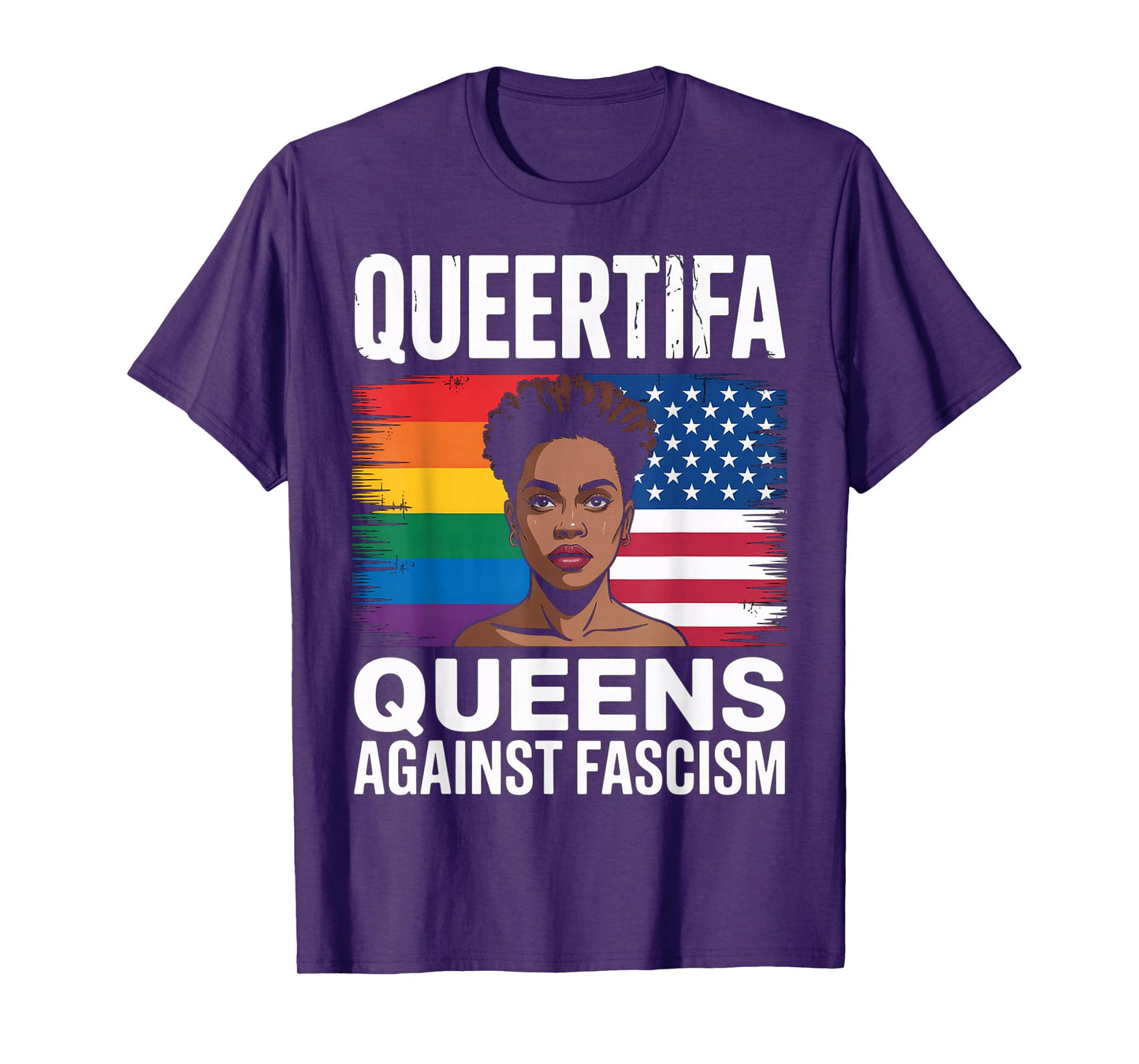 Queertifa Drag Queens Against Fascism Resist No Kings LGBTQ T-Shirt