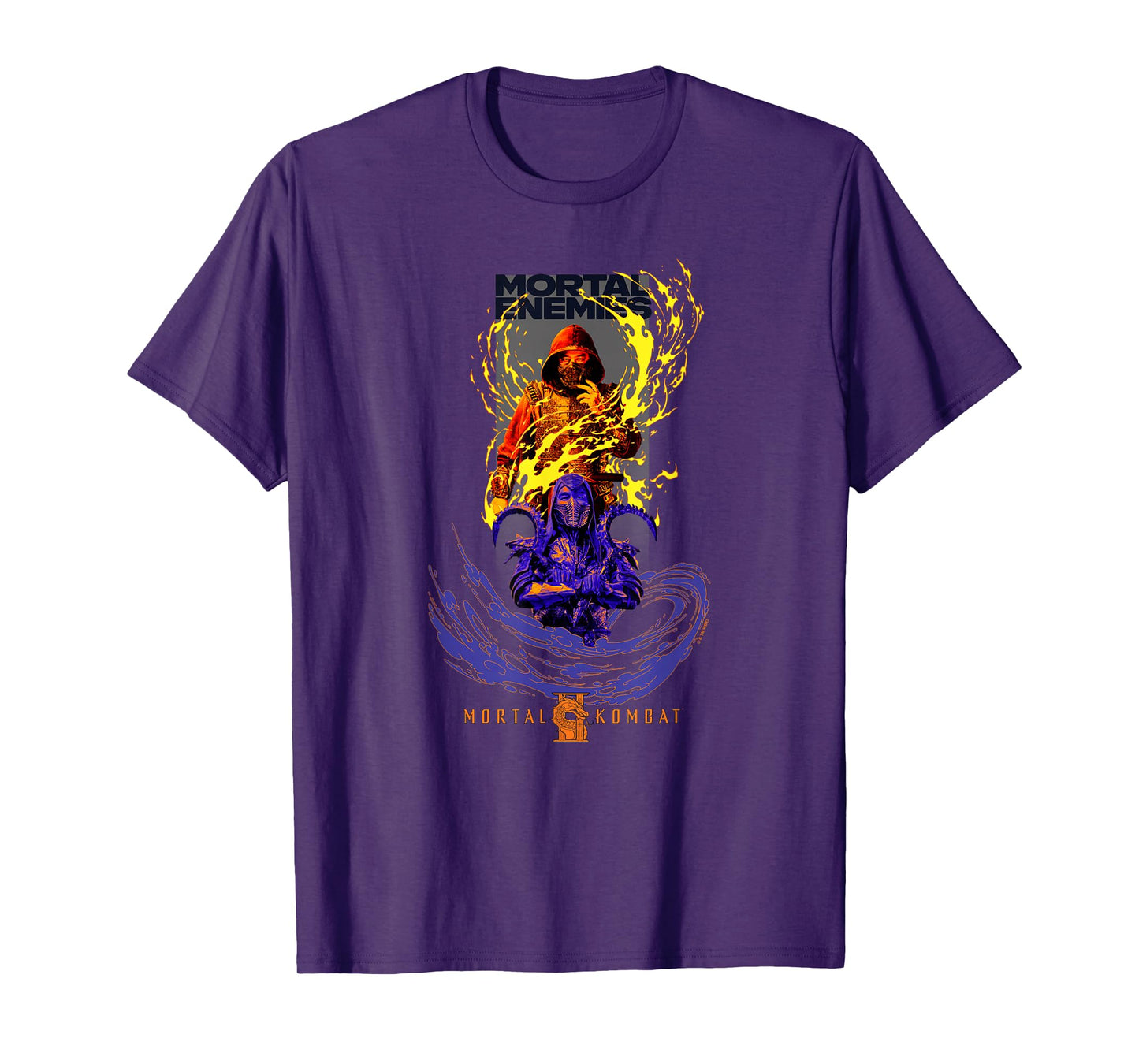 Mortal Kombat 2 Mortal Enemies Scorpion & Noob Saibot T-Shirt