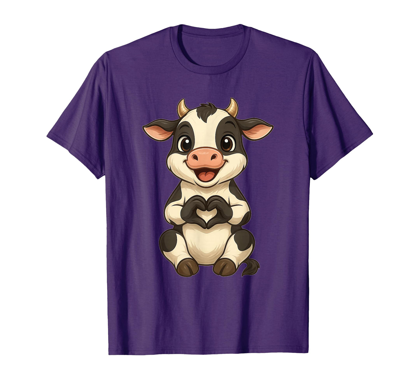 Cow with heart | Sweet cow motif with heart symbol and cow T-Shirt