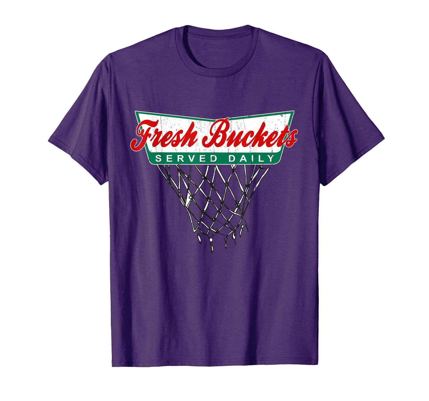 Basketball Player Fresh Buckets Served Daily bball T-Shirt