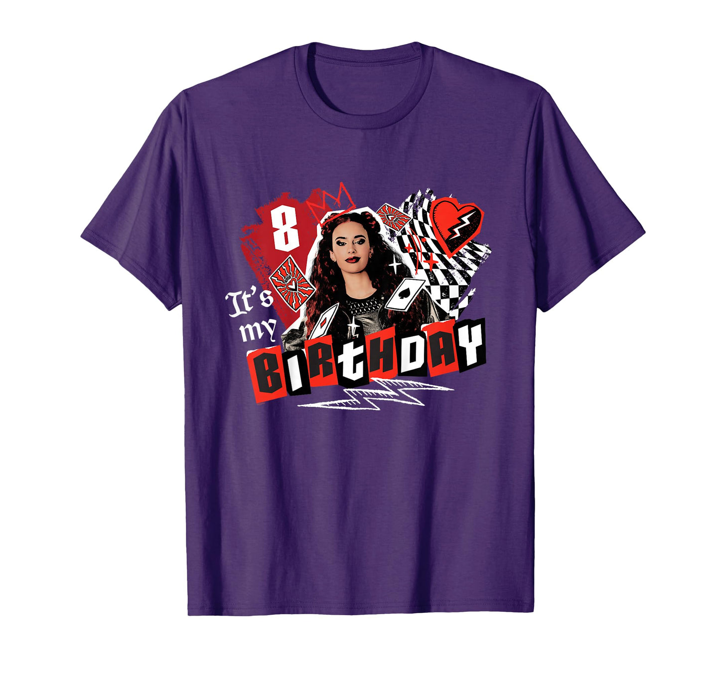 Disney Descendants Red It's My 8th Birthday Party Gift T-Shirt