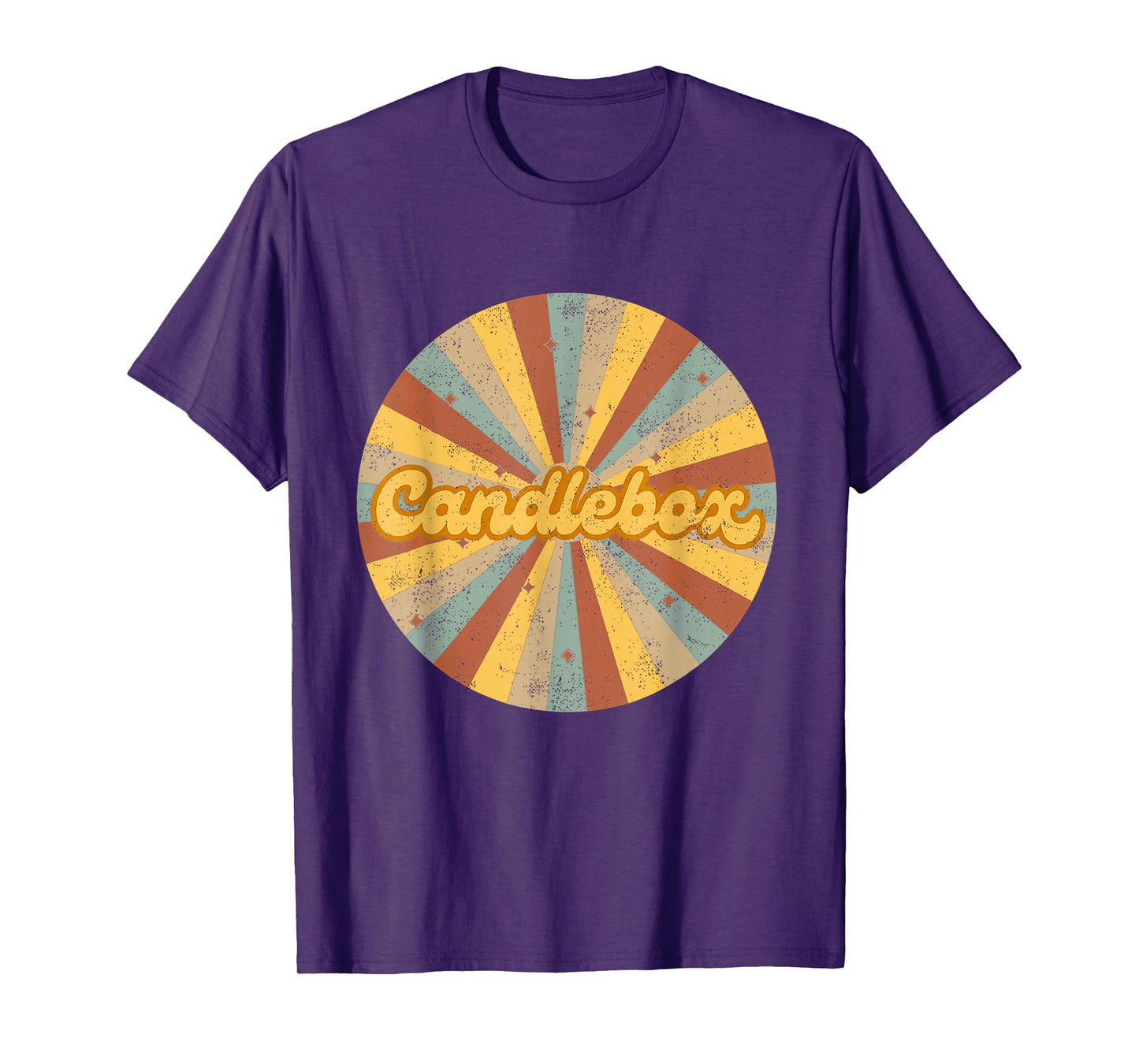 Retro 90s Rock Musician Candle Box Vintage Circle Art T-Shirt