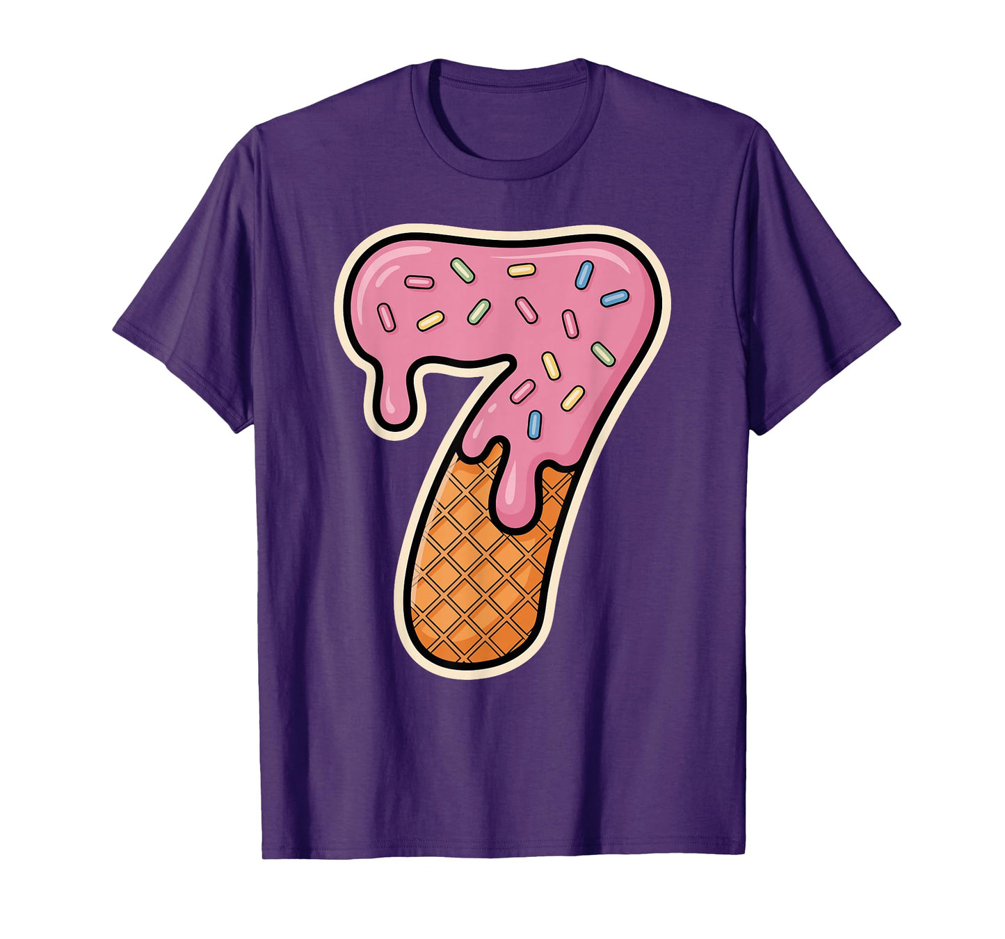 67 Halloween Costume Duo Matching Number 6 and 7 Ice Cream T-Shirt