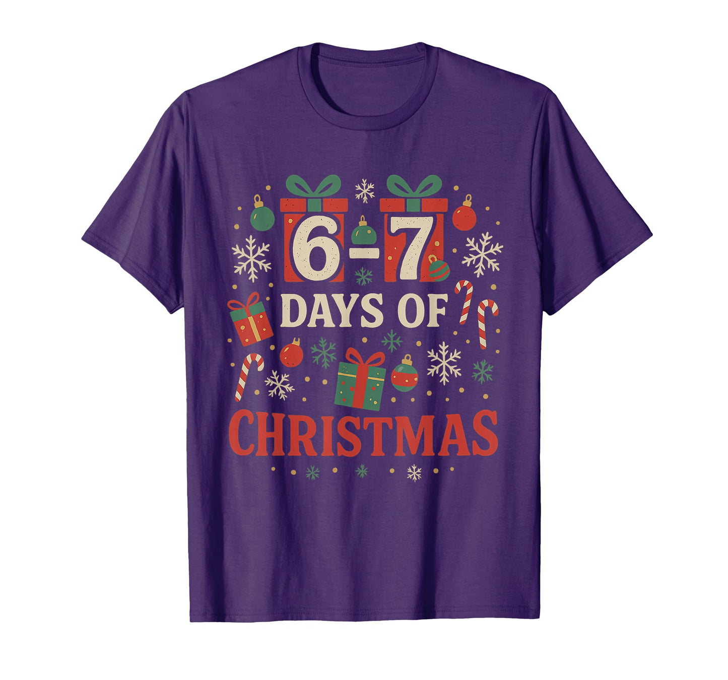 67 Meme Christmas Holiday Funny - Six Seven Gen Alpha Z T-Shirt