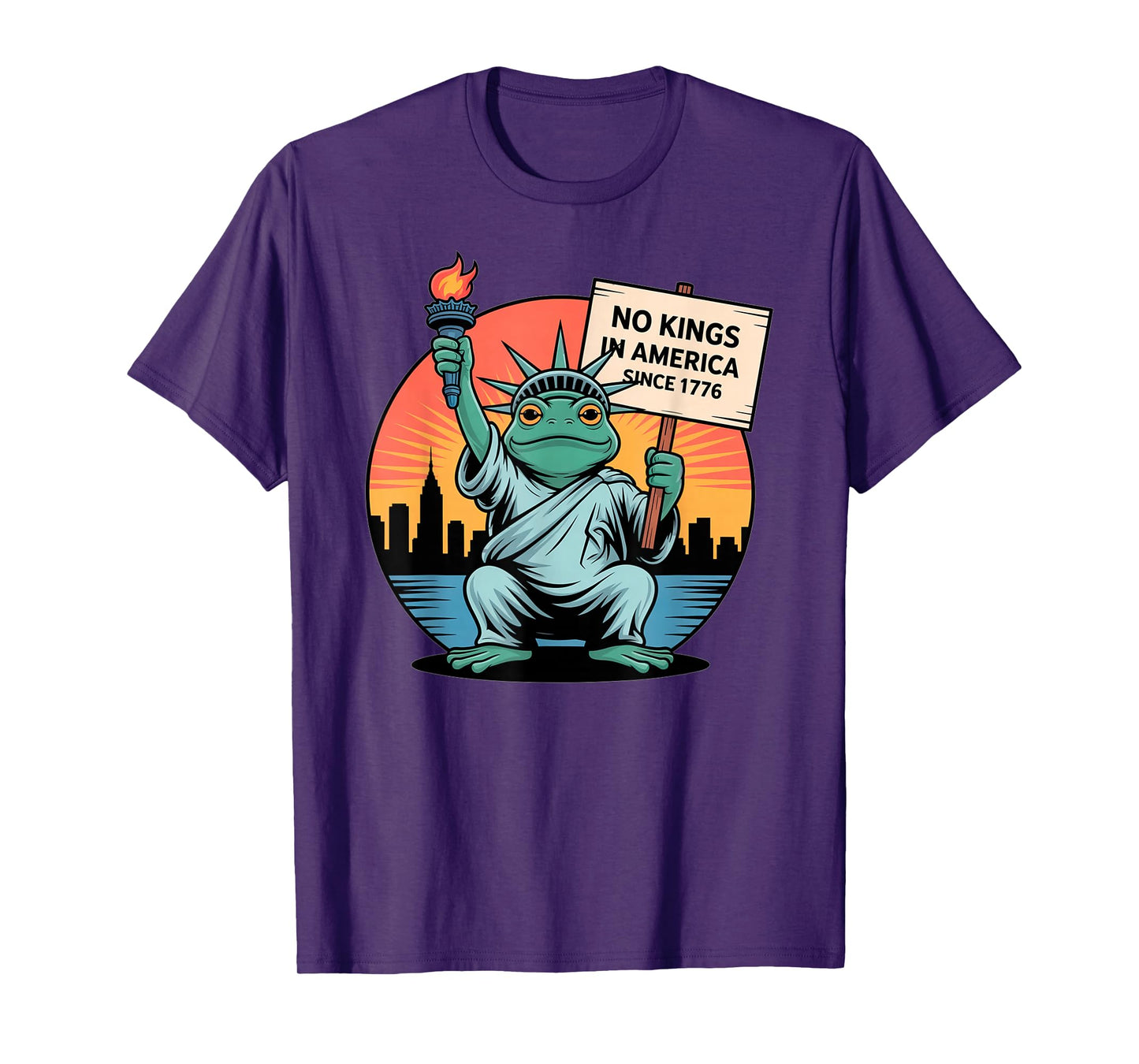 Frog No Kings Shirt Men Women No Kings in America T-Shirt