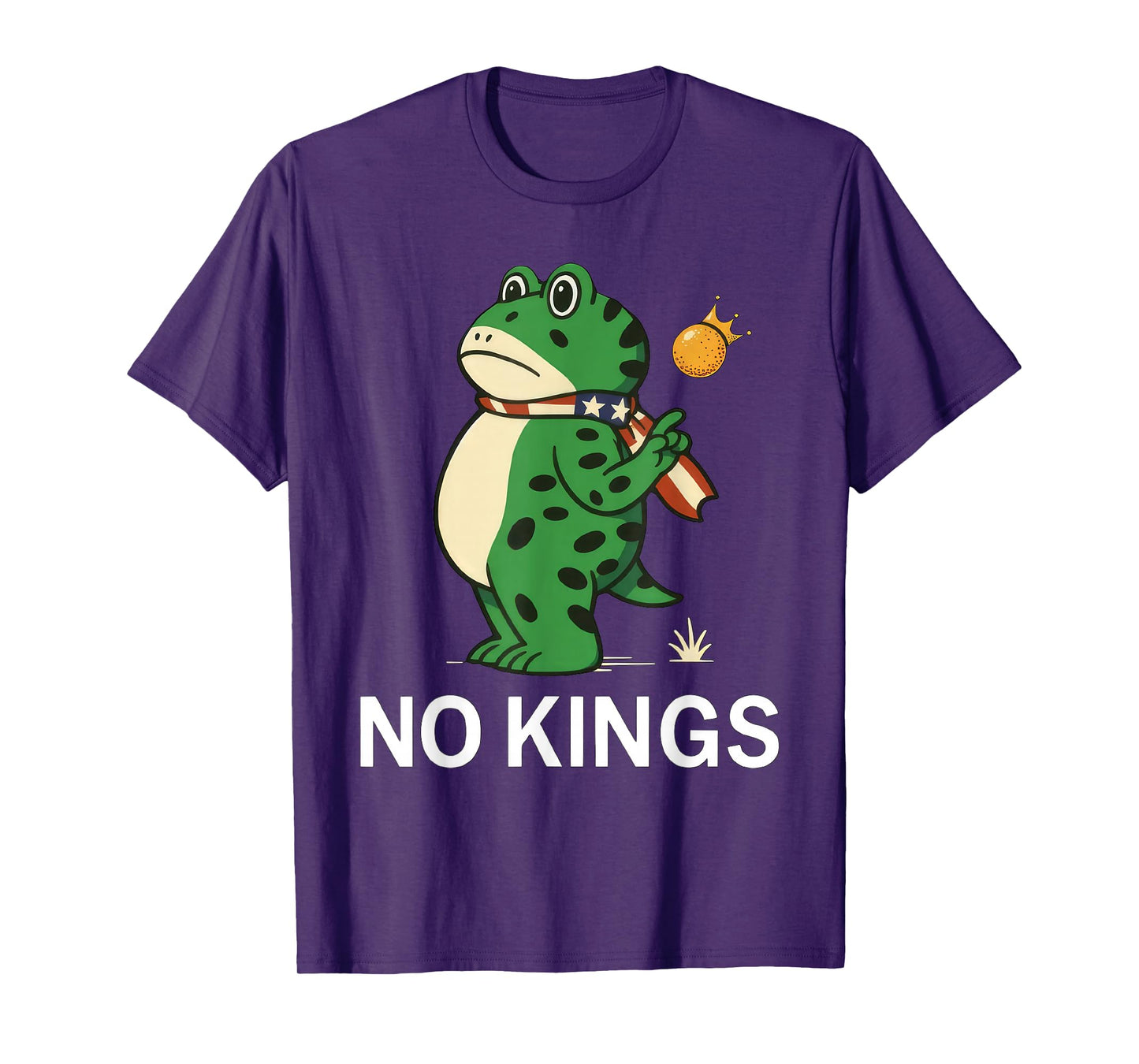 Frog No Kings Shirt Men Women No Kings in America T-Shirt