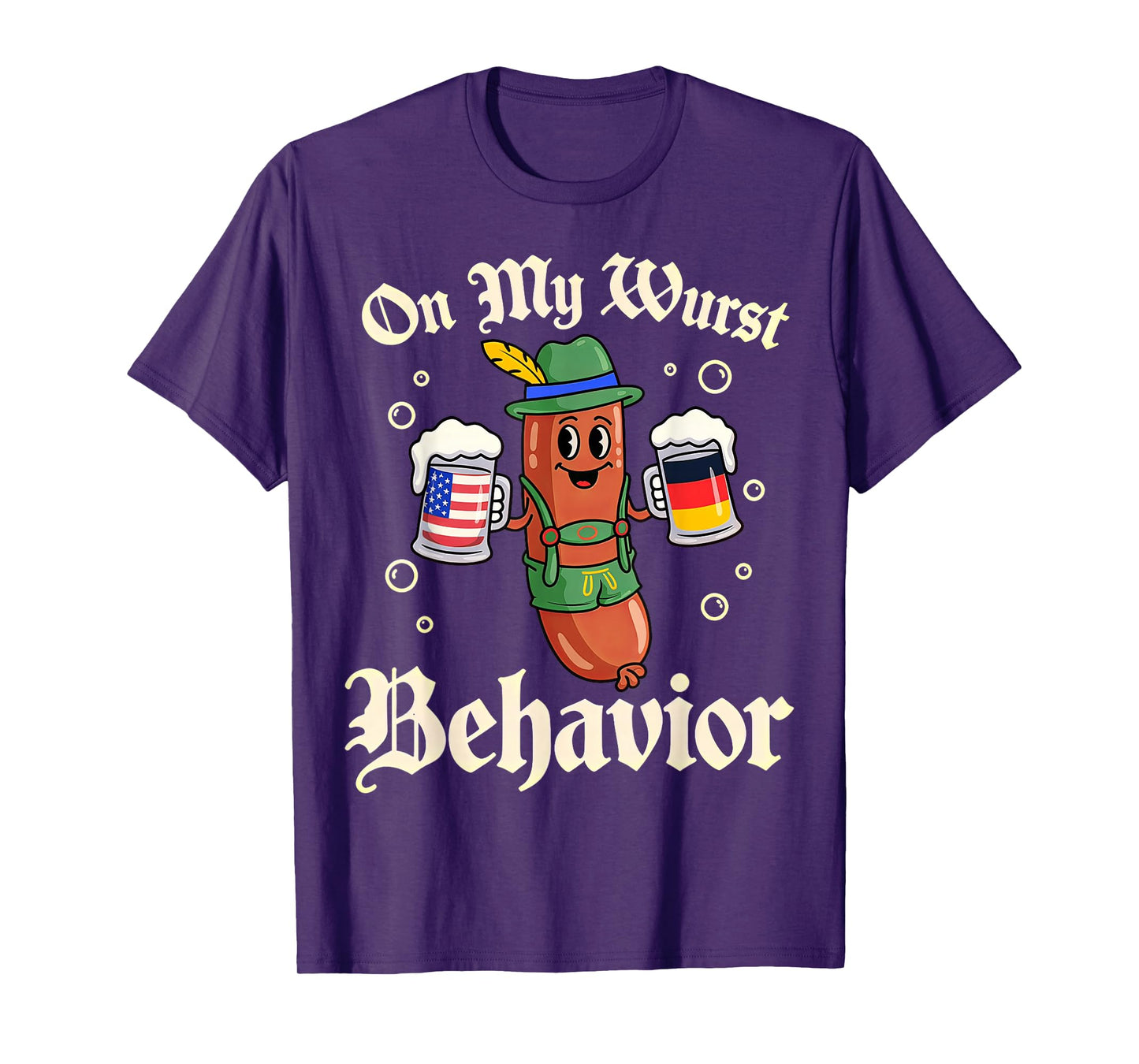 Oktoberfest On My Wurst Behavior T-Shirt