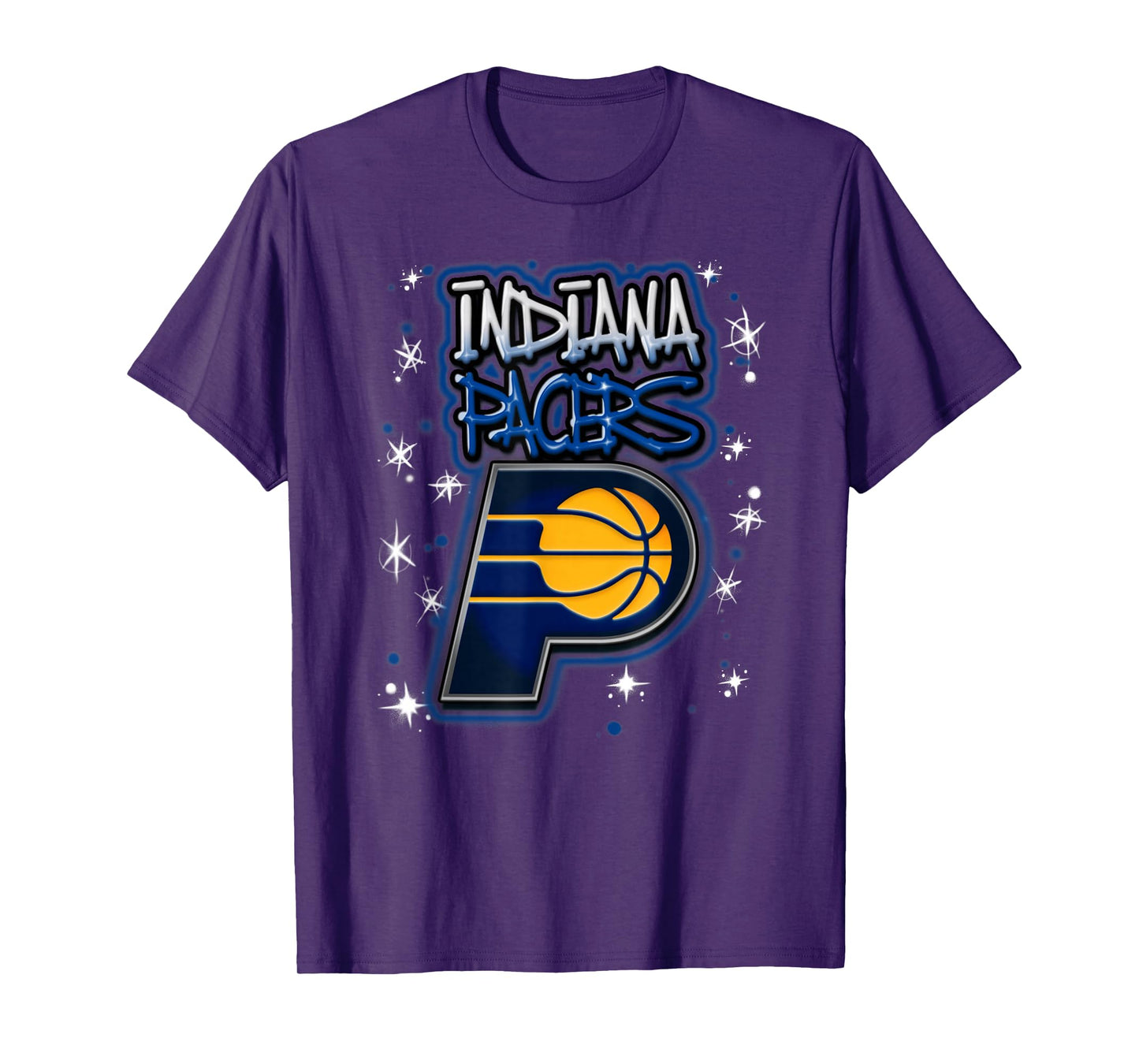 NBA Indiana Pacers Airbrush Logo T-Shirt