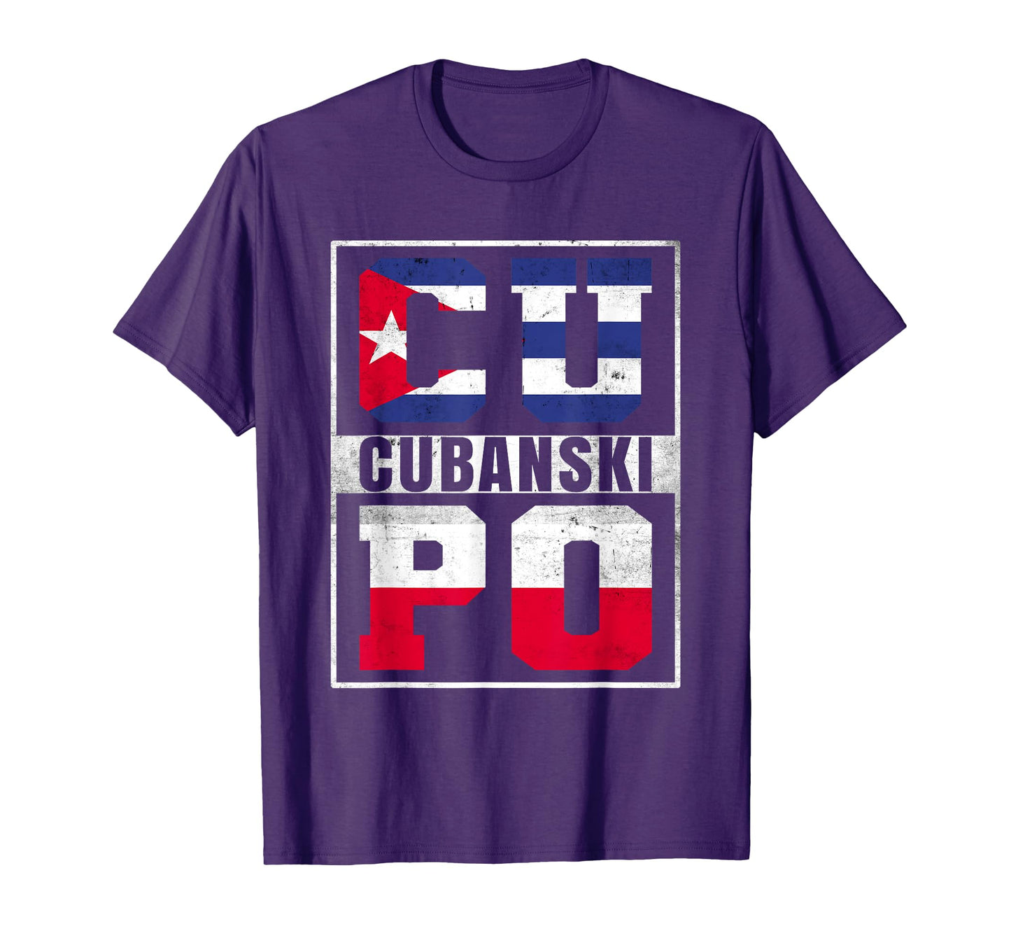 Cubanski Roots Cuba and Poland Mix Polish Cuban T-Shirt