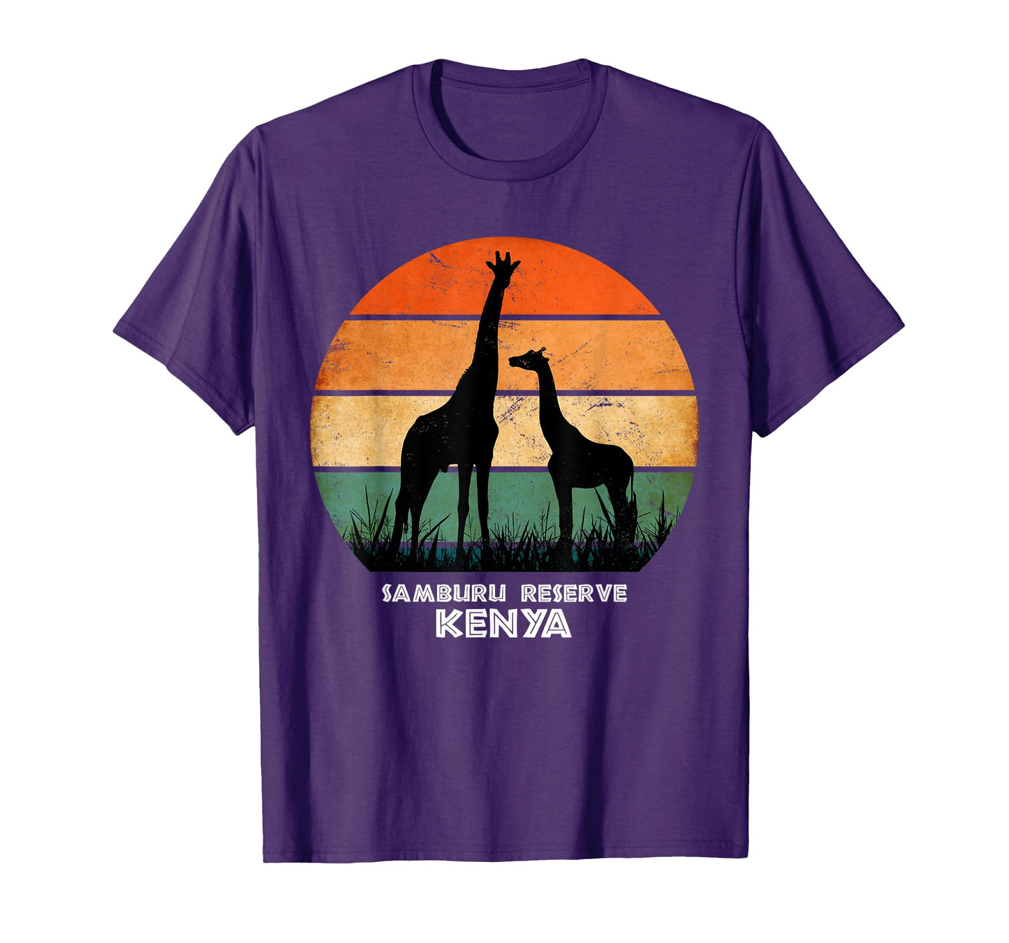 Samburu Reserve, Kenya Giraffe Safari National Park Game T-Shirt