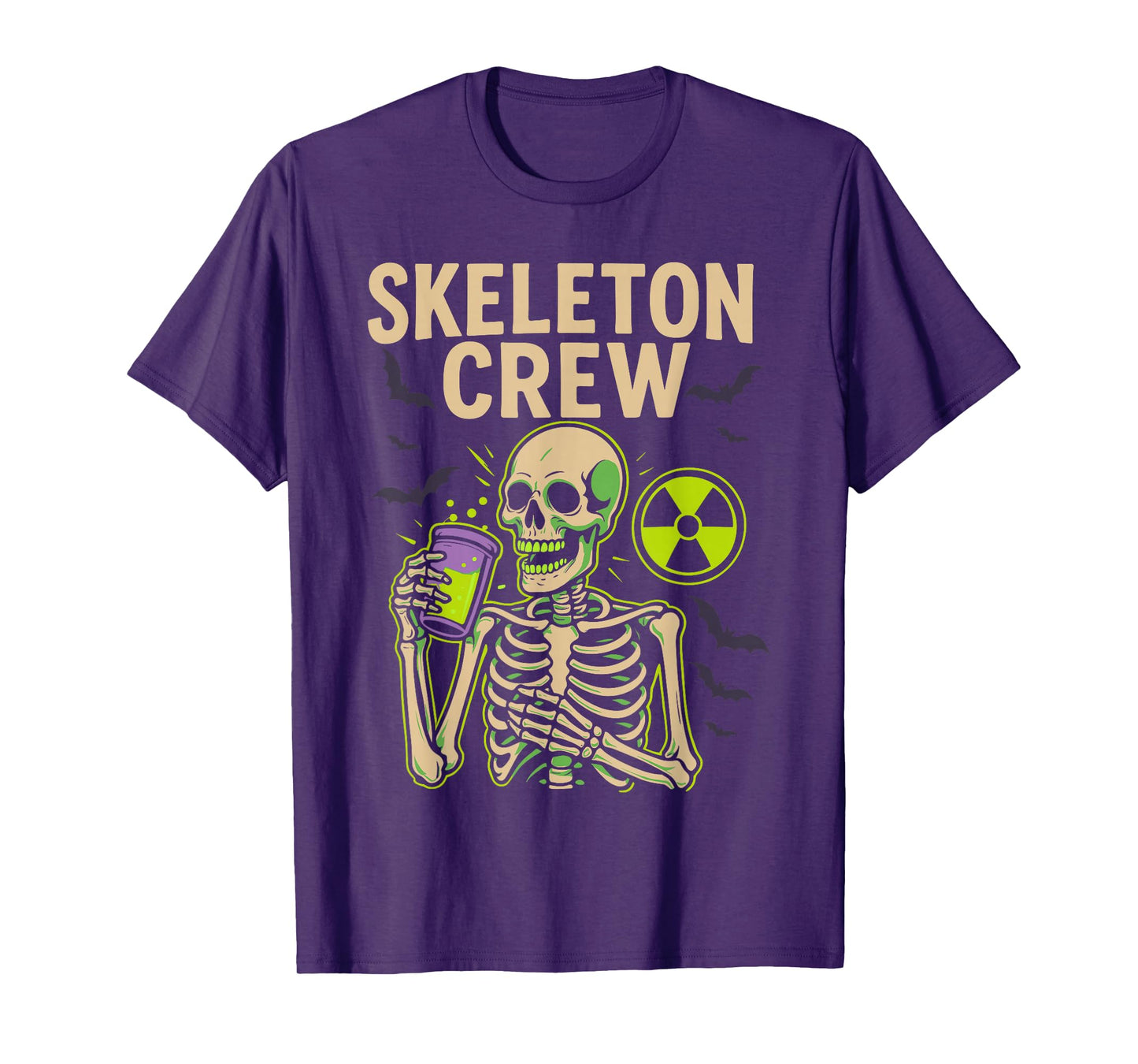 Halloween Radiology Shirt, Spooky Xray Skeleton Coffee Crew T-Shirt