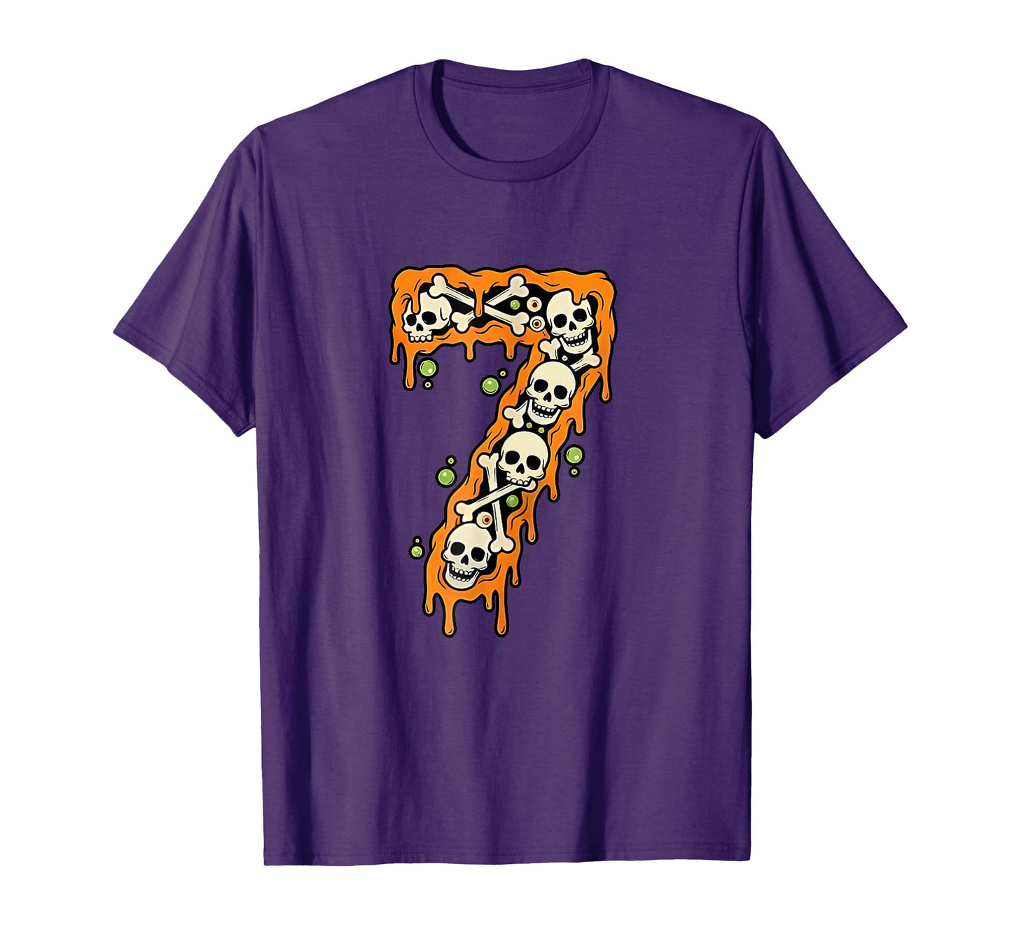 Number 7 Six Seven 6 7 Meme Funny Design Couples Halloween T-Shirt