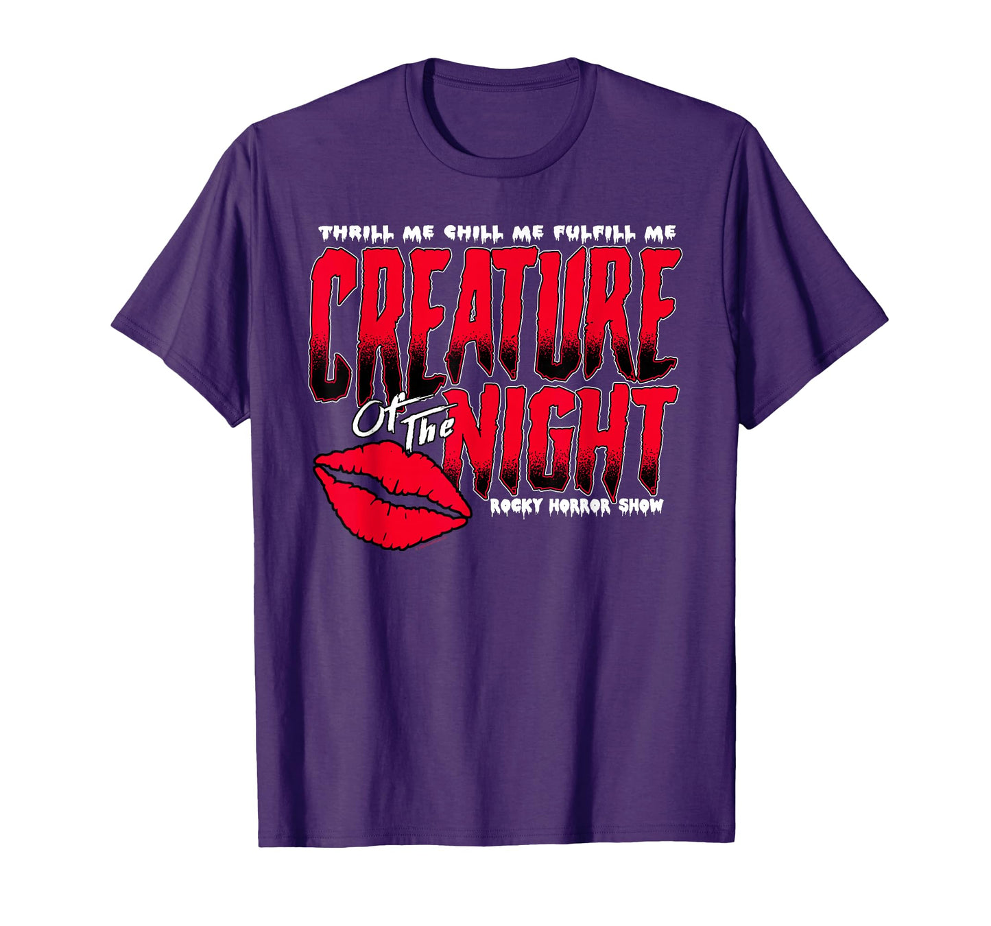The Rocky Horror Show Creature of The Night Lips Musical T-Shirt
