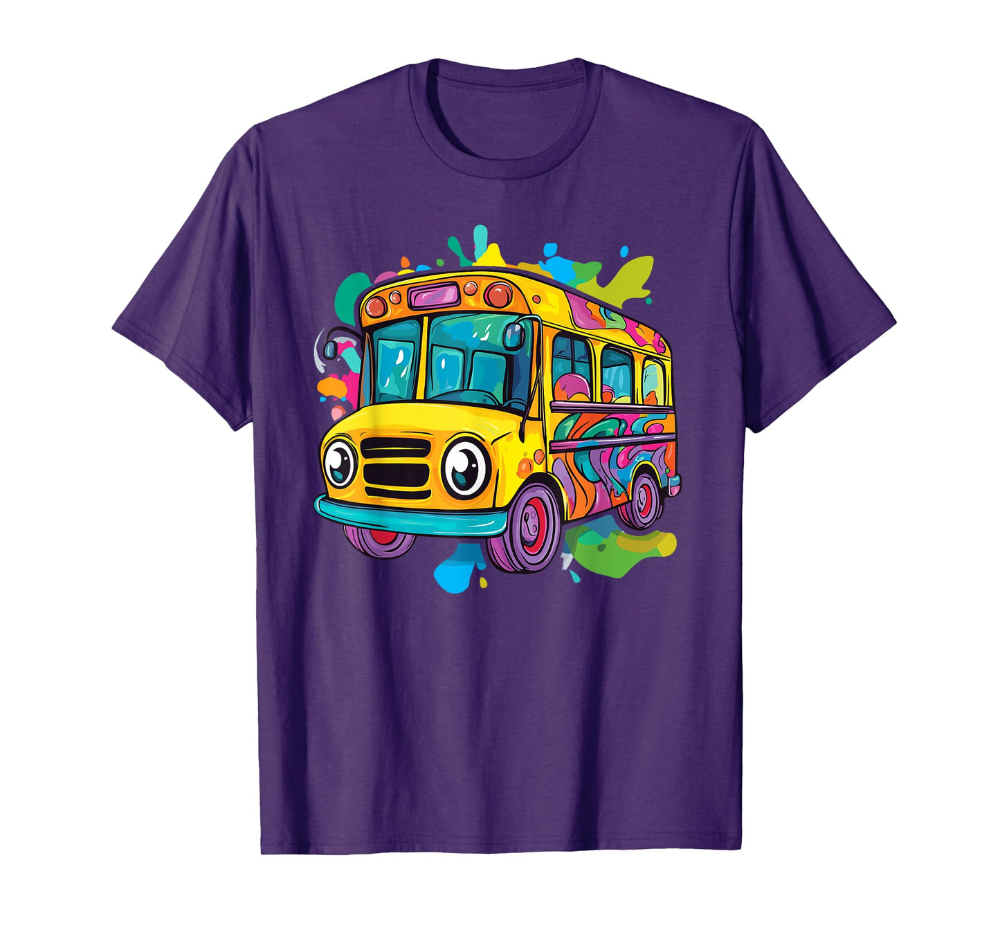 Colorful School Bus T-Shirt