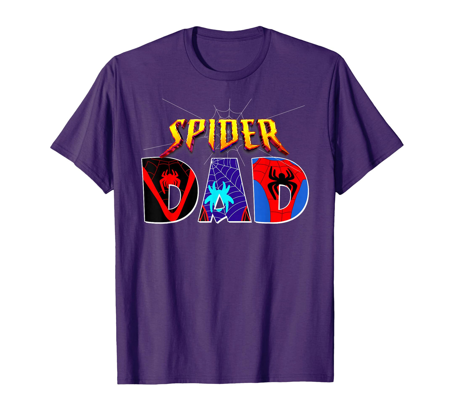 Spider Dad Shirt Birthday Fathers Day Halloween Costumes Pjs T-Shirt