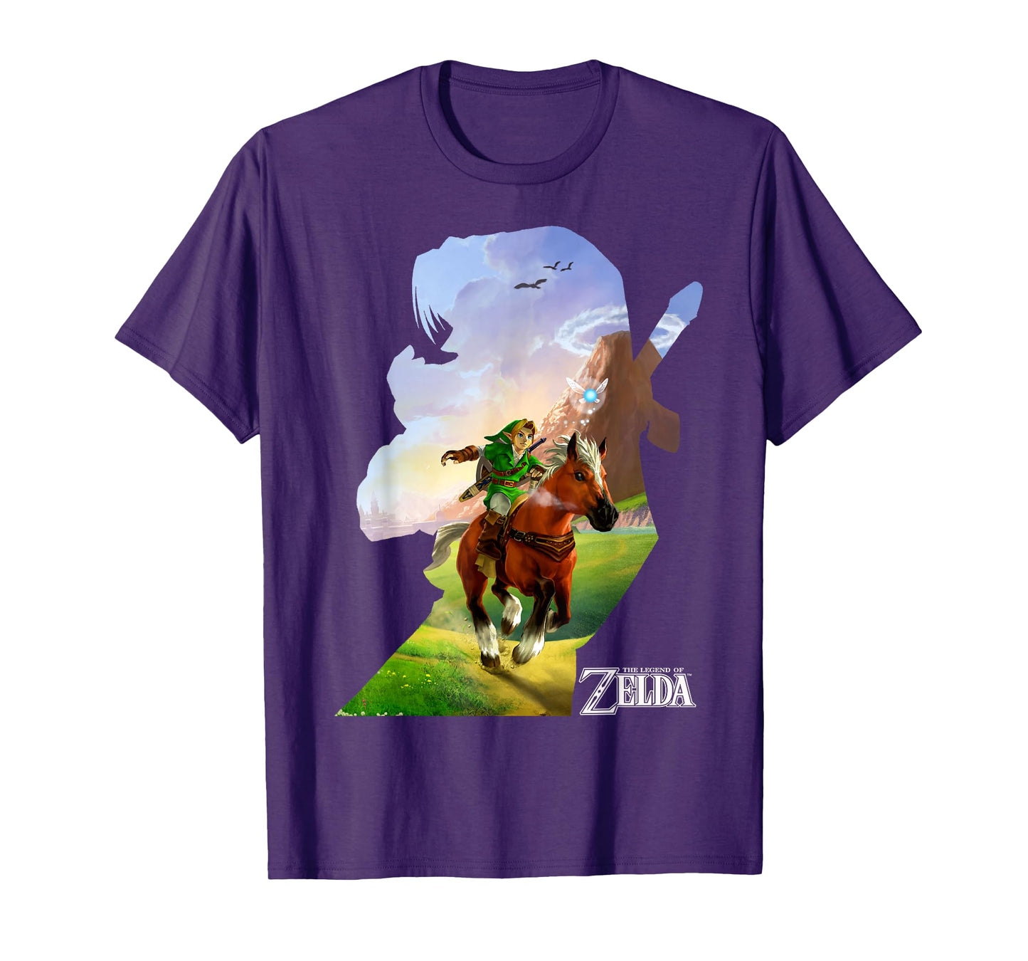 Nintendo Zelda Link Epona Ride Silhouette T-Shirt