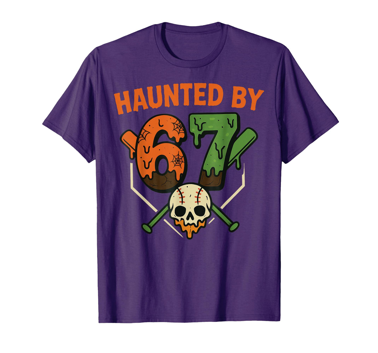 Haunted by 67 Funny Haunted by 6-7 Funny 6 7 Halloween T-Shirt