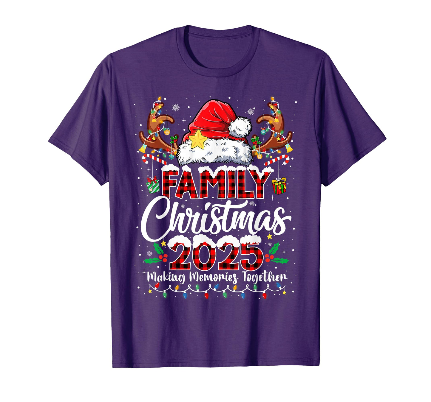 Family Christmas 2025 Matching Outfit Xmas Squad Santa T-Shirt