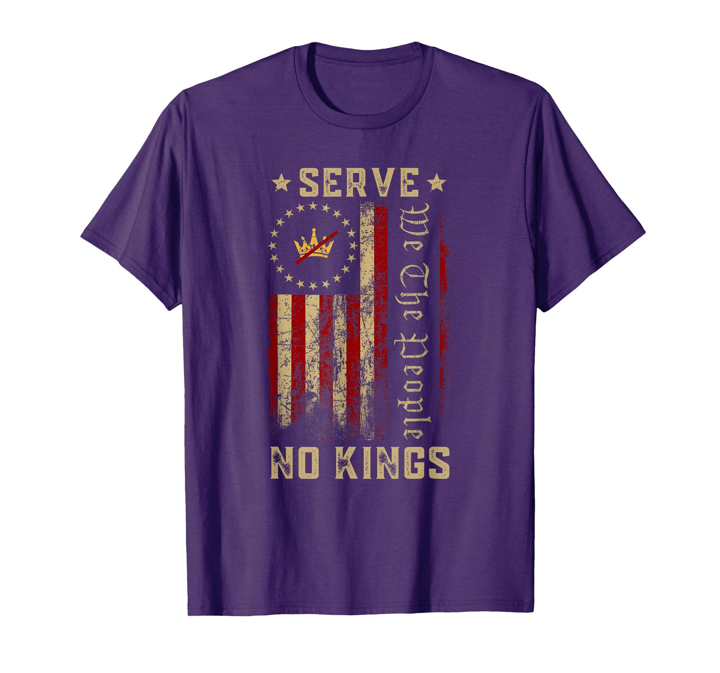 No King Patriotic Freedom America Flag Men Women Gifts T-Shirt