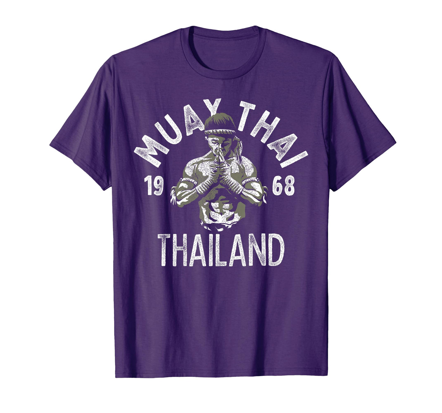 Muay Thai Thailand Vintage Tiger Fighter Training Gift T-Shirt