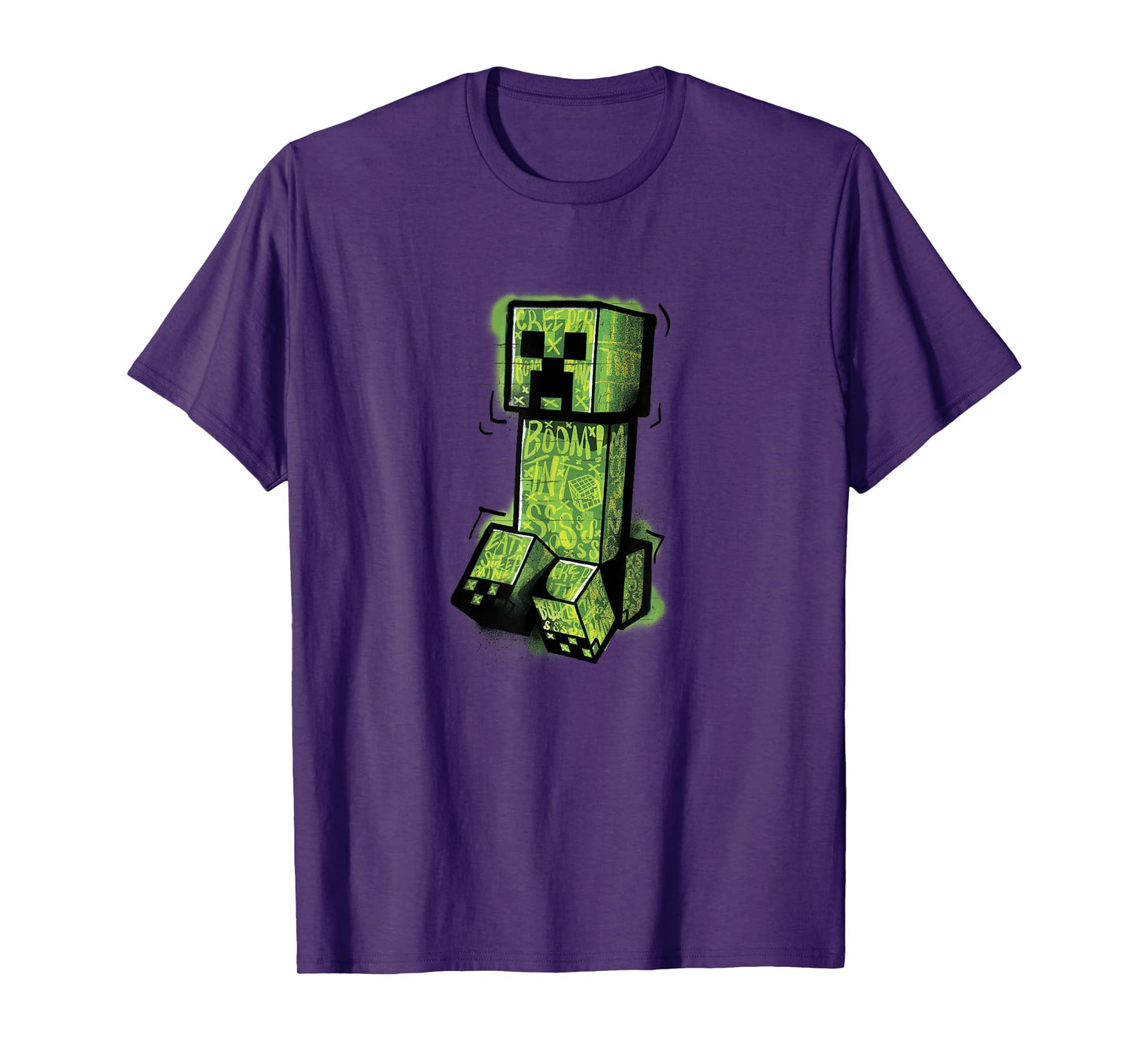 Minecraft Creeper Graffiti Sit T-Shirt