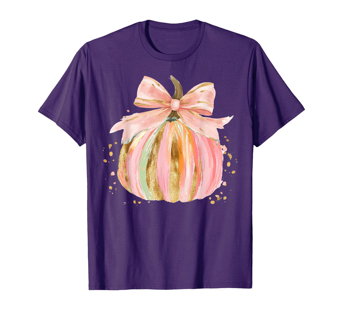Brushstroke Pumpkin Fall Vibes Coquete Pumpkin Fall Autumn T-Shirt