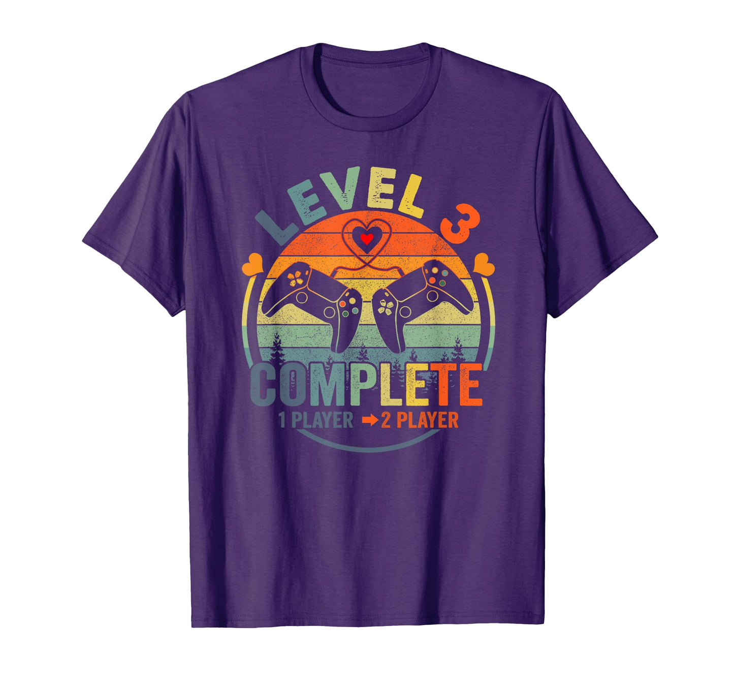 Gamer 3rd Wedding Anniversary Level 3 Complete Anniversary T-Shirt