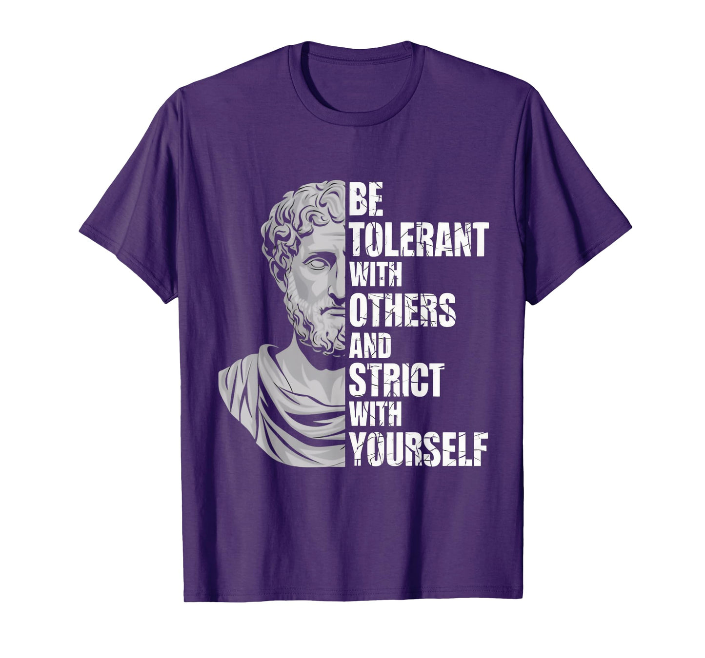 Strict With Yourself Marcus Aurelius Stoicism Stoic T-Shirt