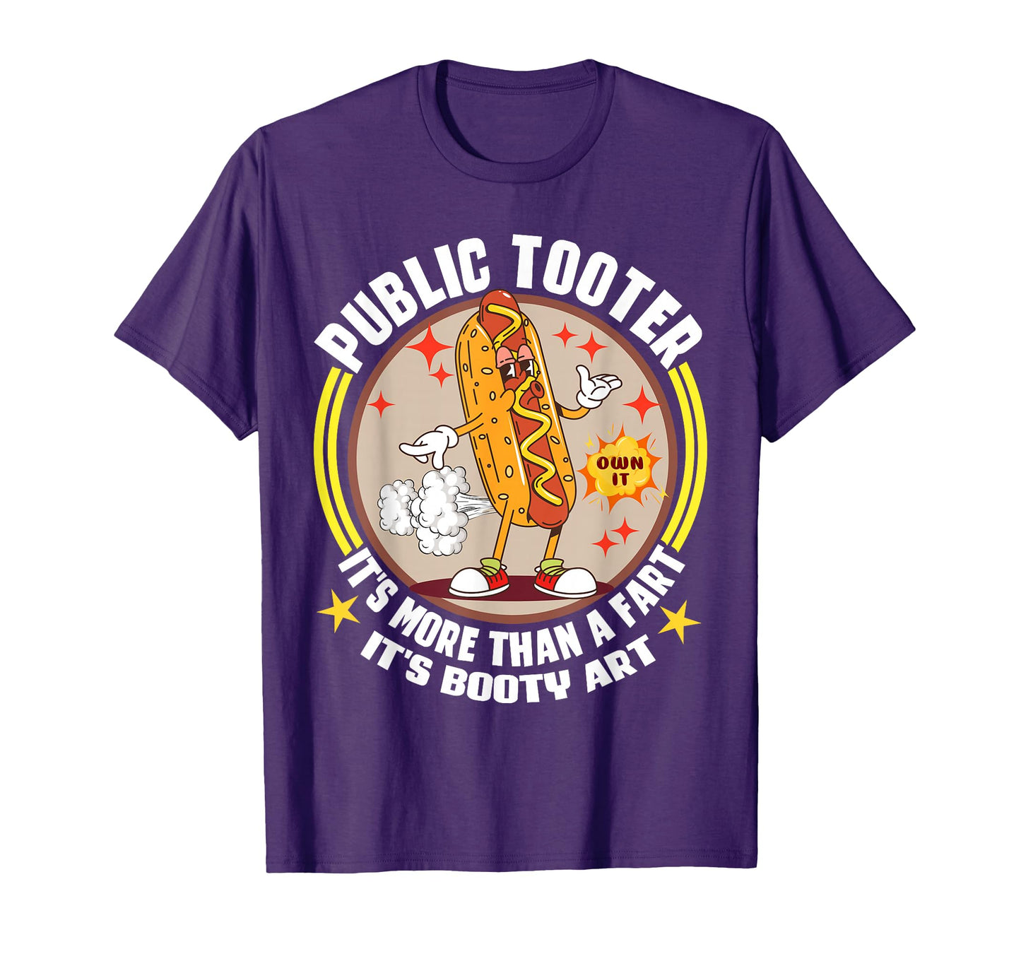 Public Tooter Funny Inappropriate Embarrassing Adult Humor T-Shirt