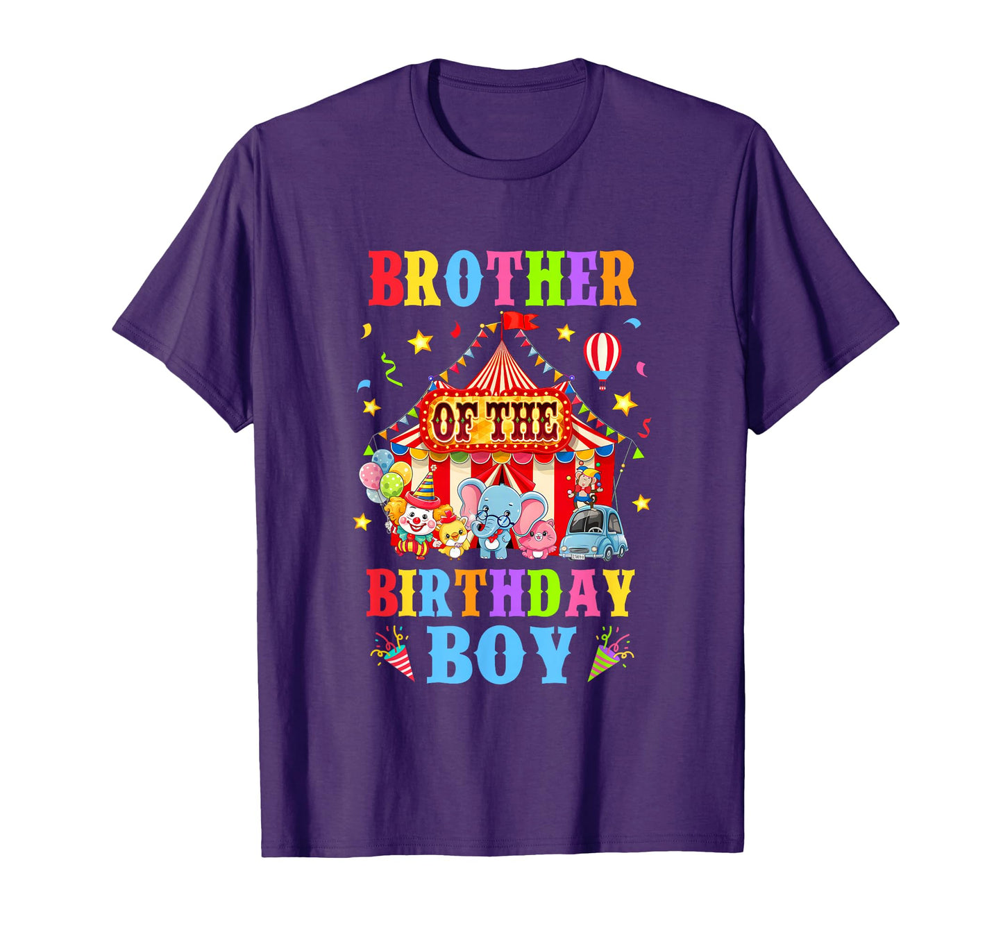Brother Of The Birthday For Boy Circus Carnival Theme Party T-Shirt