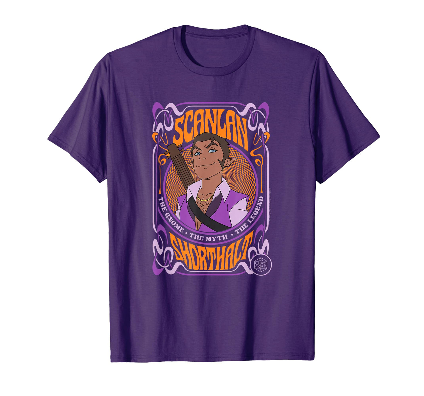 The Legend of Vox Machina Scanlan Psychedelic Frame T-Shirt