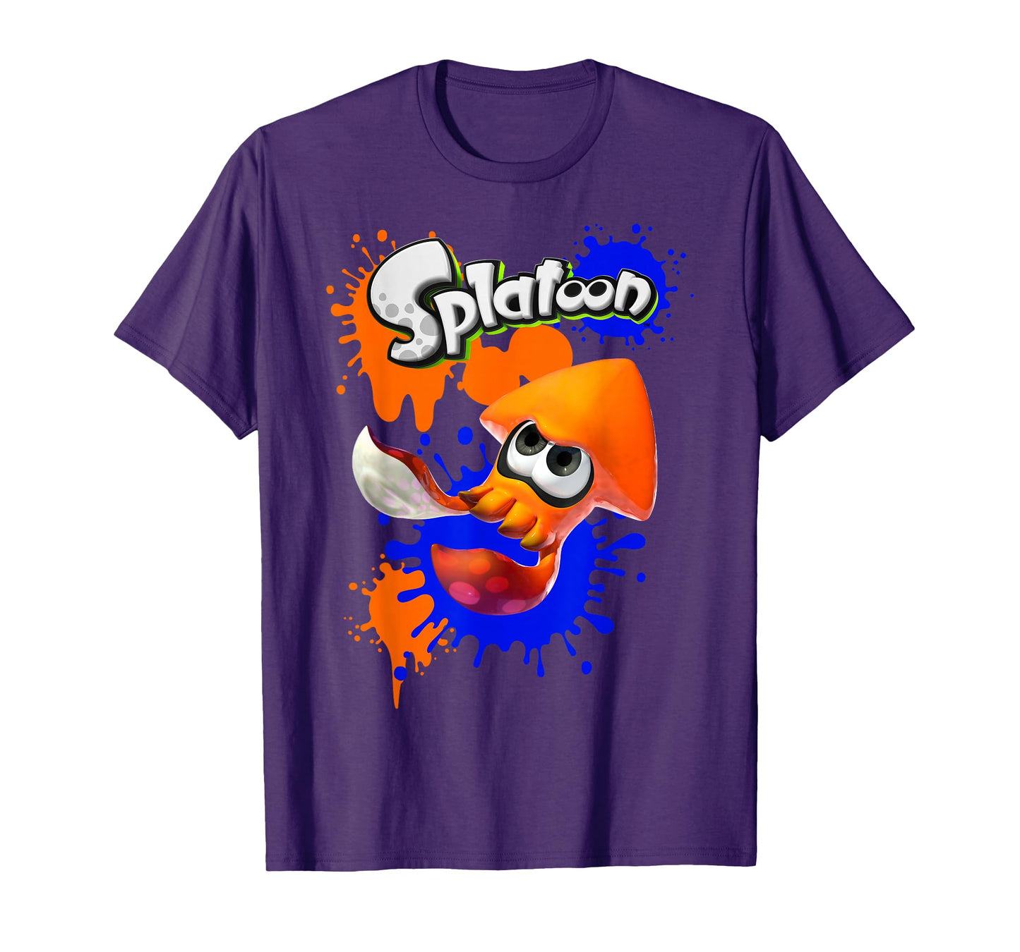 Nintendo Splatoon Orange Inkling Super Splat Graphic T-Shirt T-Shirt