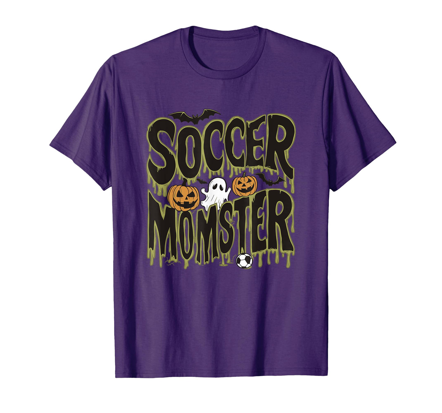 Soccer Momster Funny Halloween Design T-Shirt