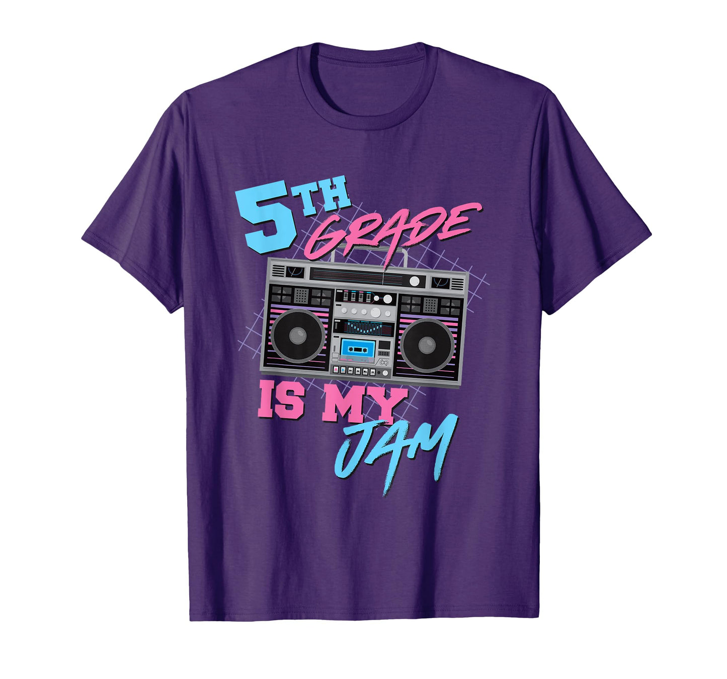 5th Grade Is My Jam - Vintage 80s Boombox Teacher Student T-Shirt