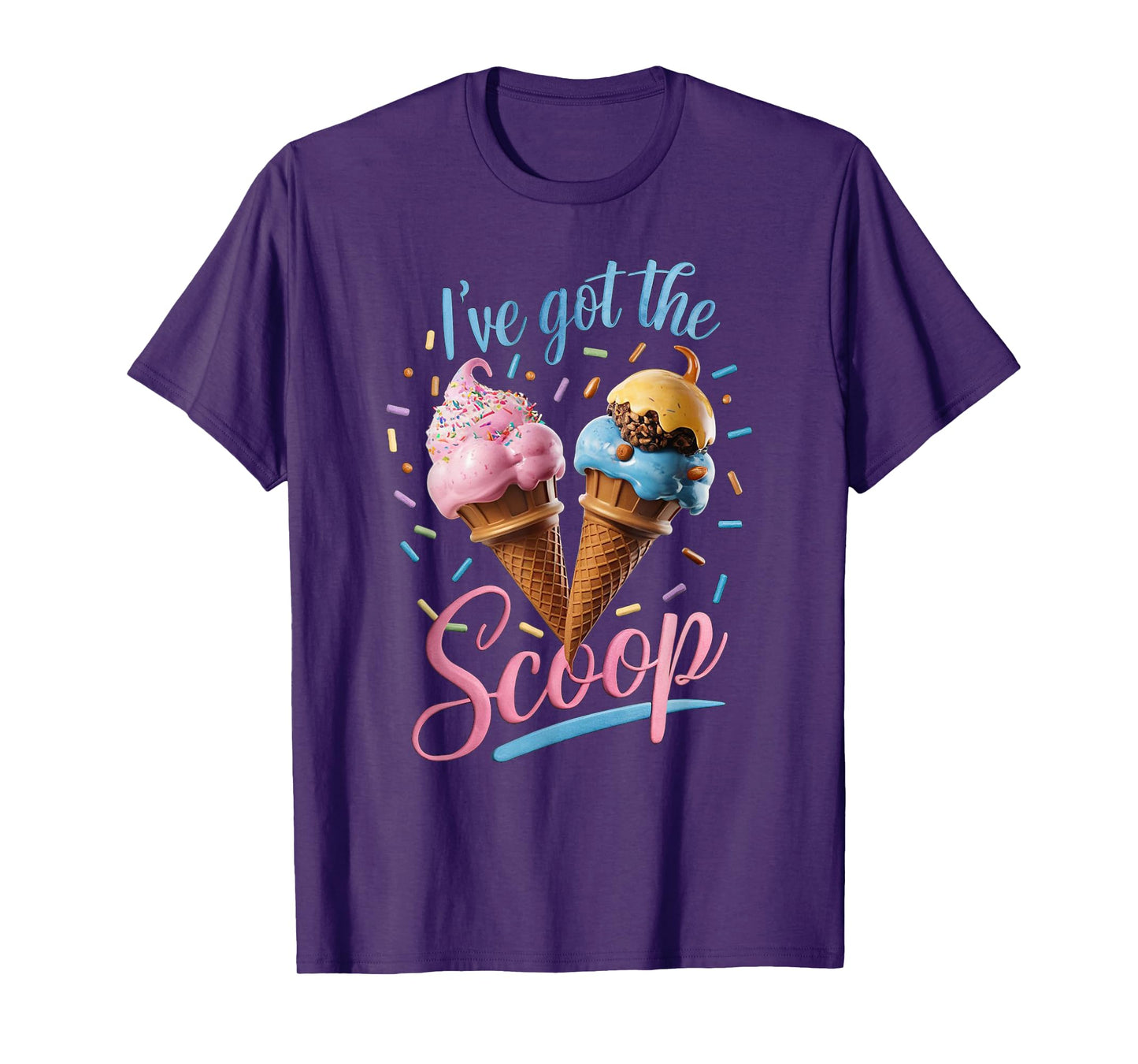 I've Got the Scoop Ice Cream Baby Shower Gender Reveal Party T-Shirt