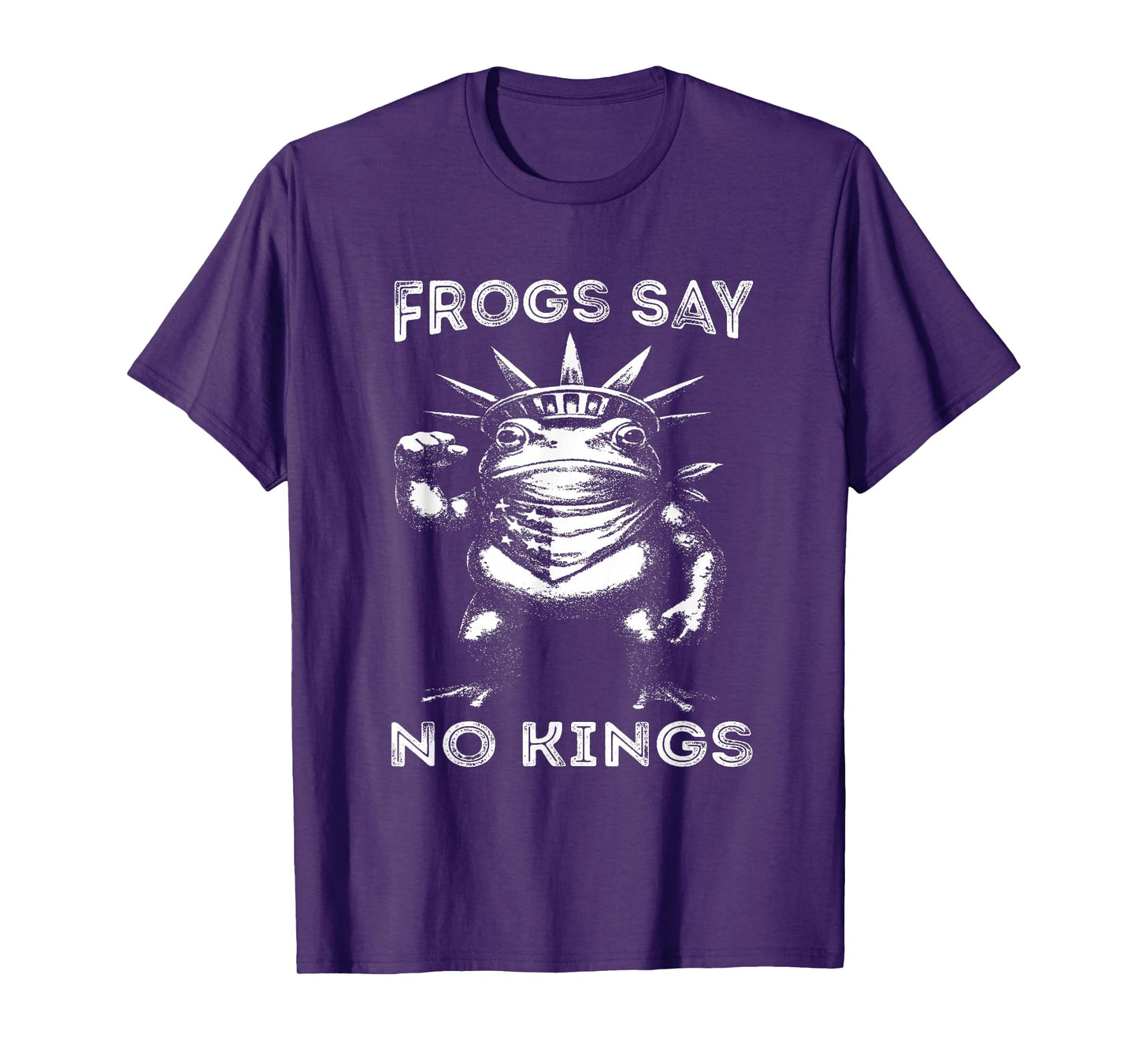 Frogs Says No Kings Funny Portland Protest Art T-Shirt