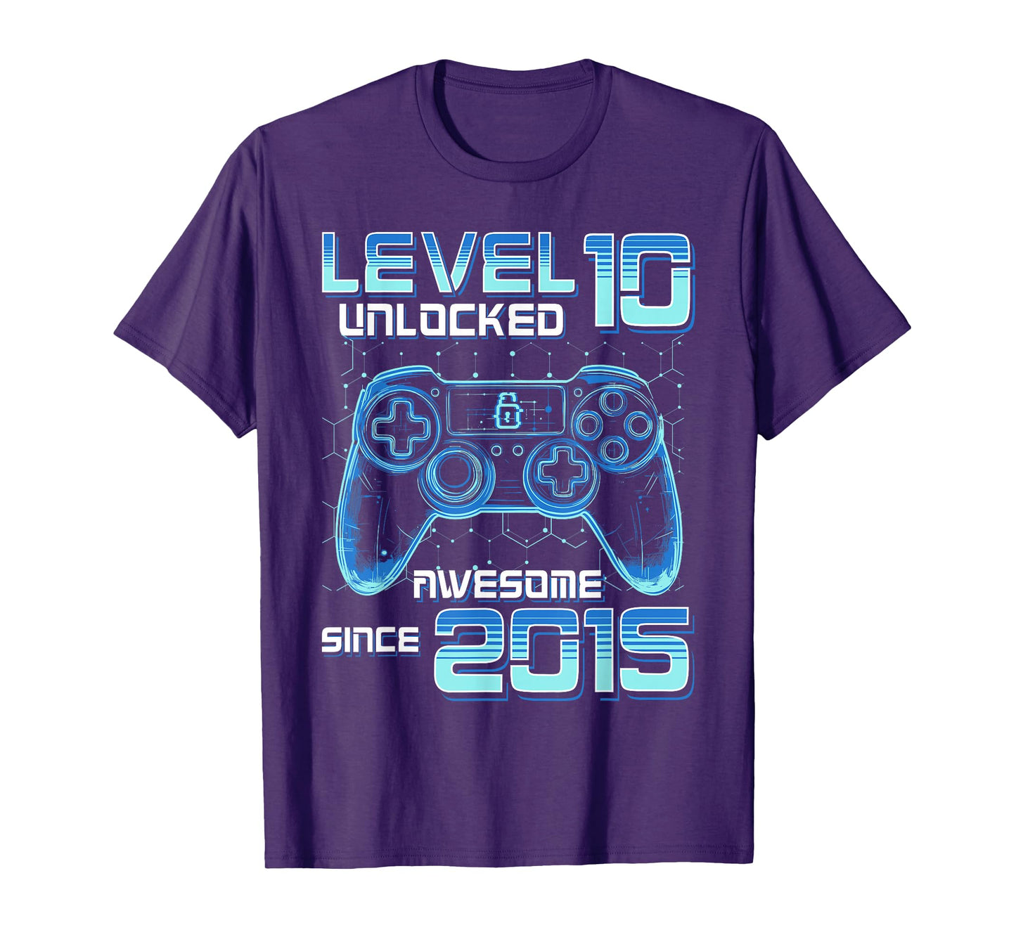 Level 10 Unlocked Video Game Party 10th Birthday Gamer Boys T-Shirt