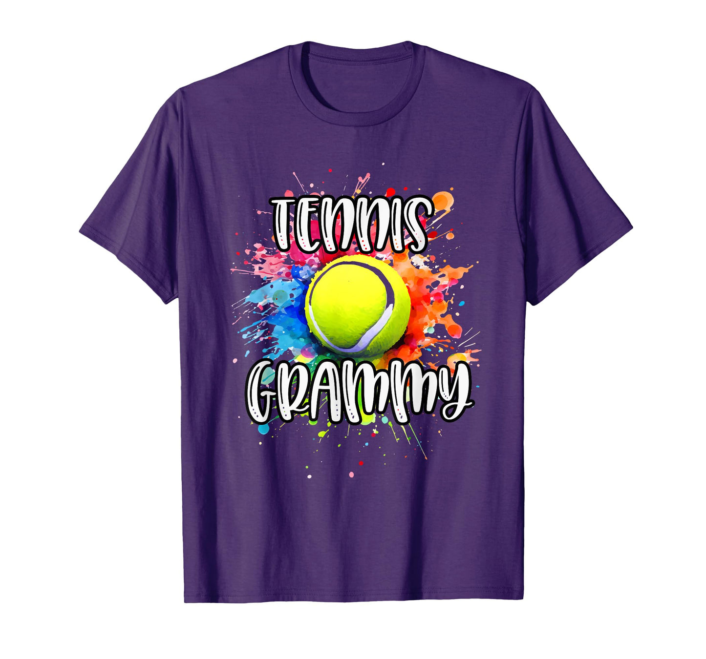Tennis GRAMMY Tennis Ball Graphic Shirt Colorful Splash T-Shirt