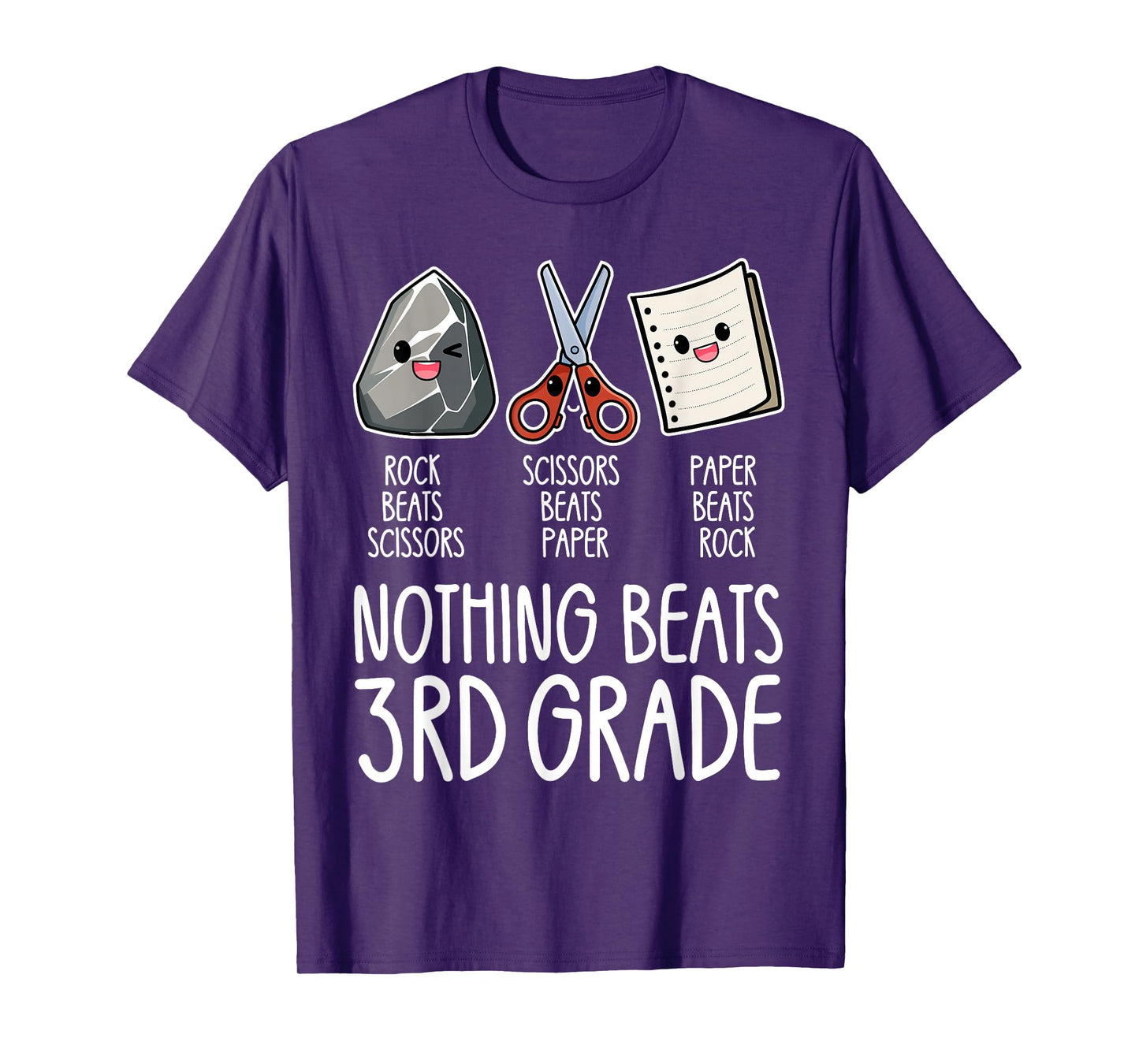 Nothing Beats 3rd Grade Funny Back to School Kids Teachers T-Shirt