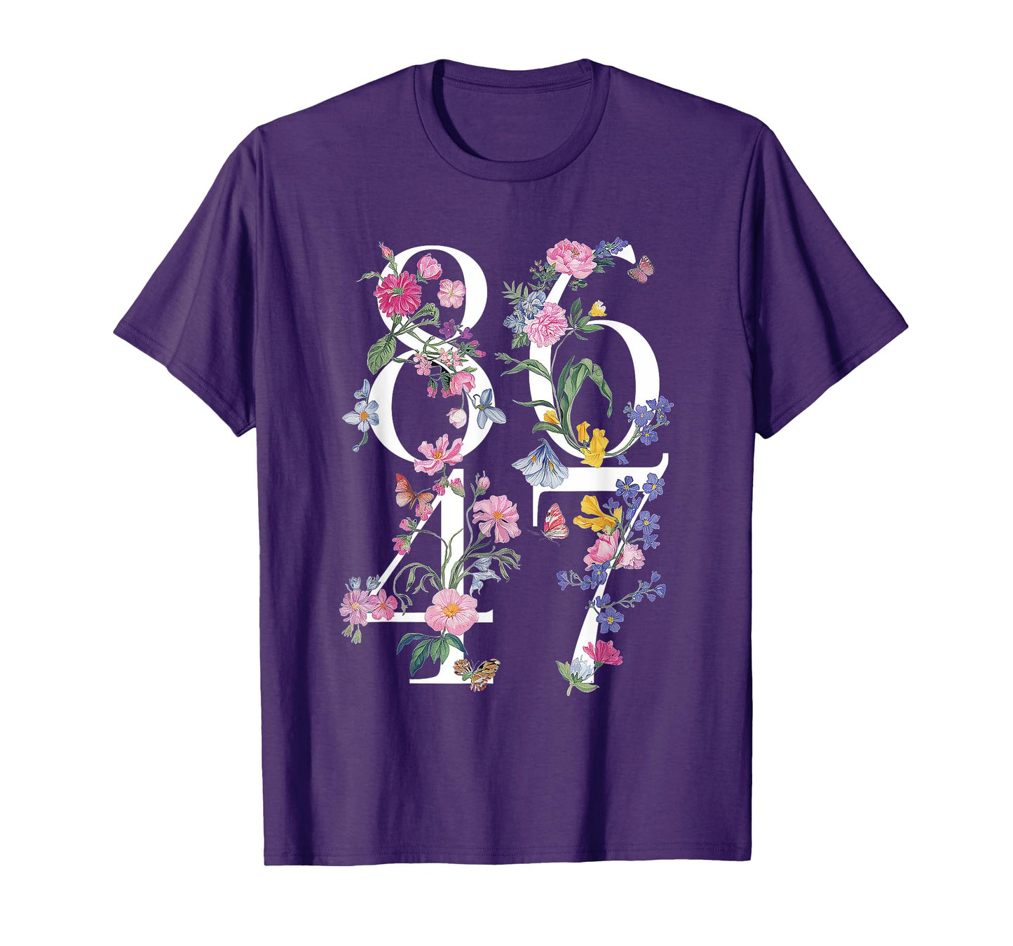 86 47 Floral Boho Style Shirt 86 47 Floral Style Women Girl T-Shirt
