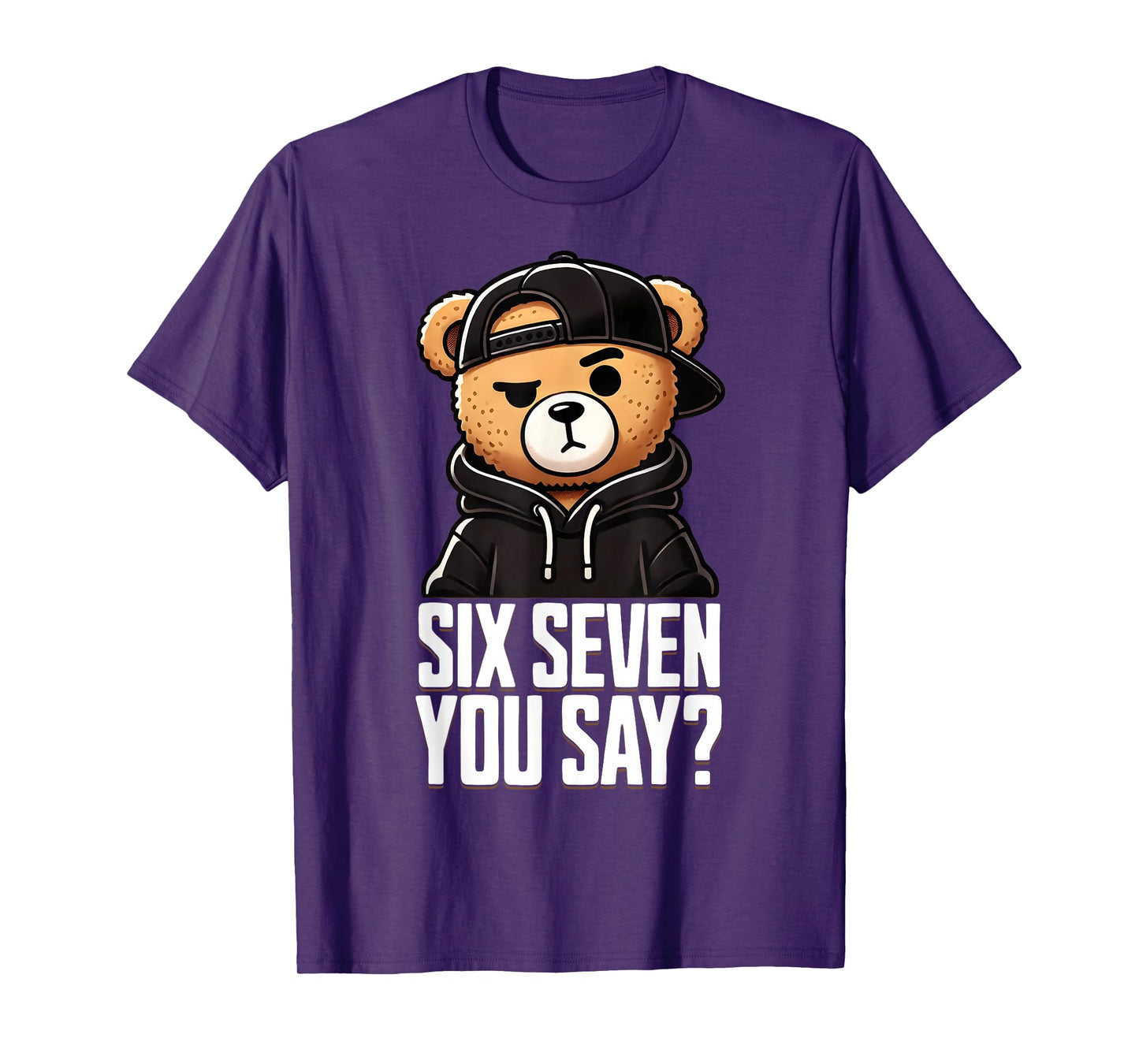 67 Meme 6 7 Numbers Teddy Bear Six Seven Funny Boys Kids T-Shirt