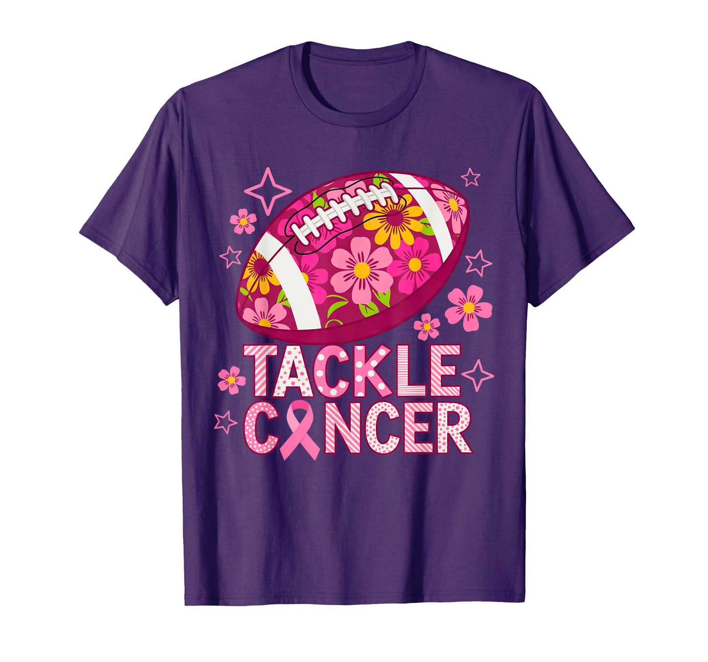 Breast Cancer Football Mom Sport Lovers Football Mama Season T-Shirt