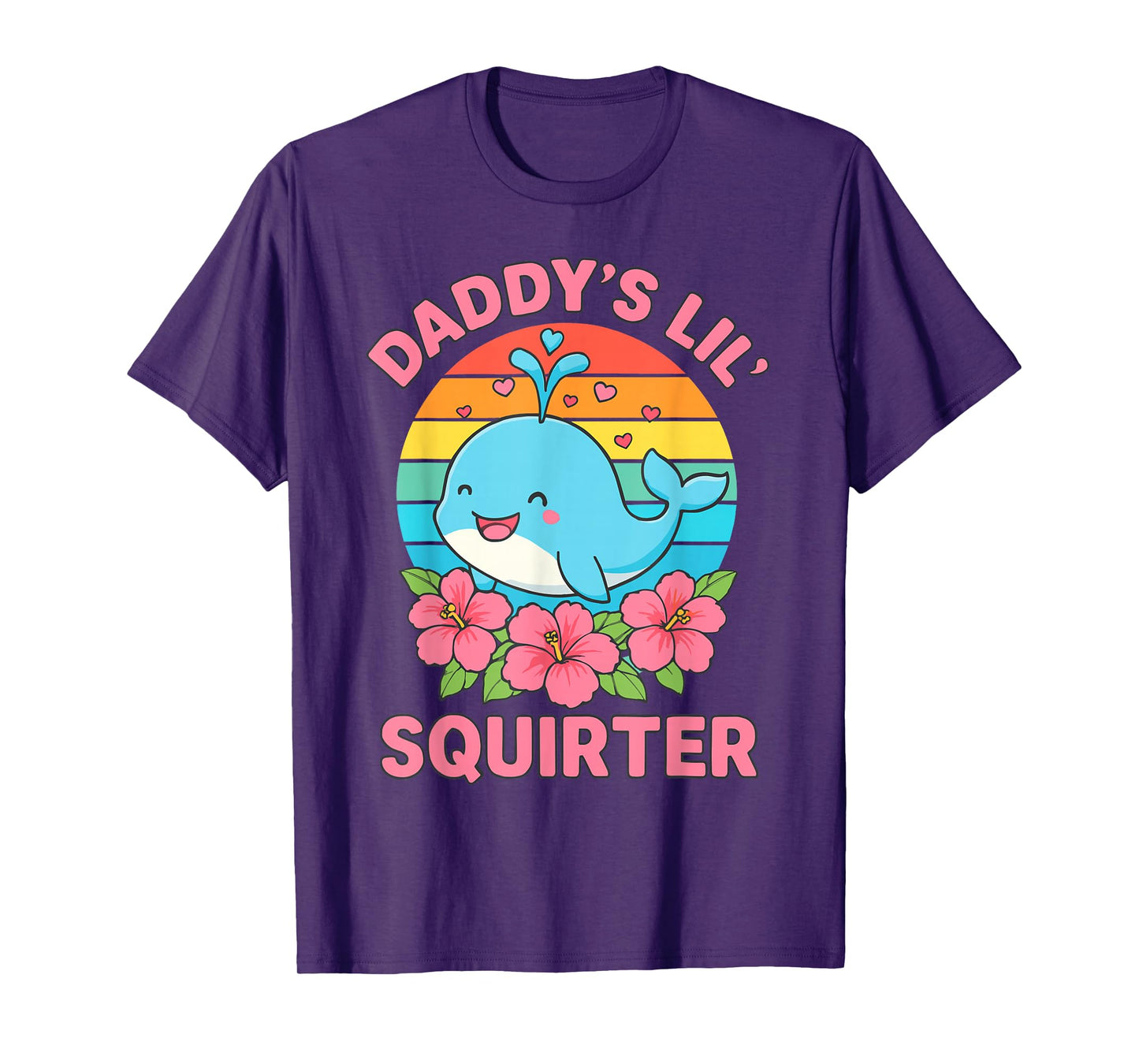 Inappropriate Funny Daddy's Lil Squirter Embarrassing Women T-Shirt