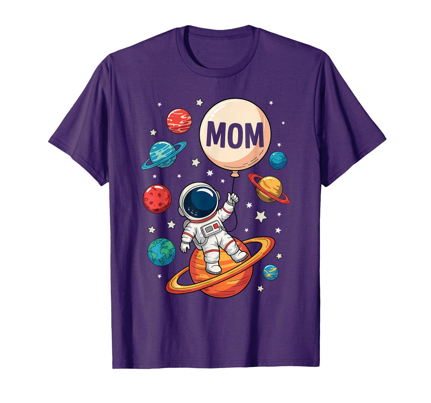 Mom of The Birthday Boy Space Astronaut 1st Birthday Family T-Shirt