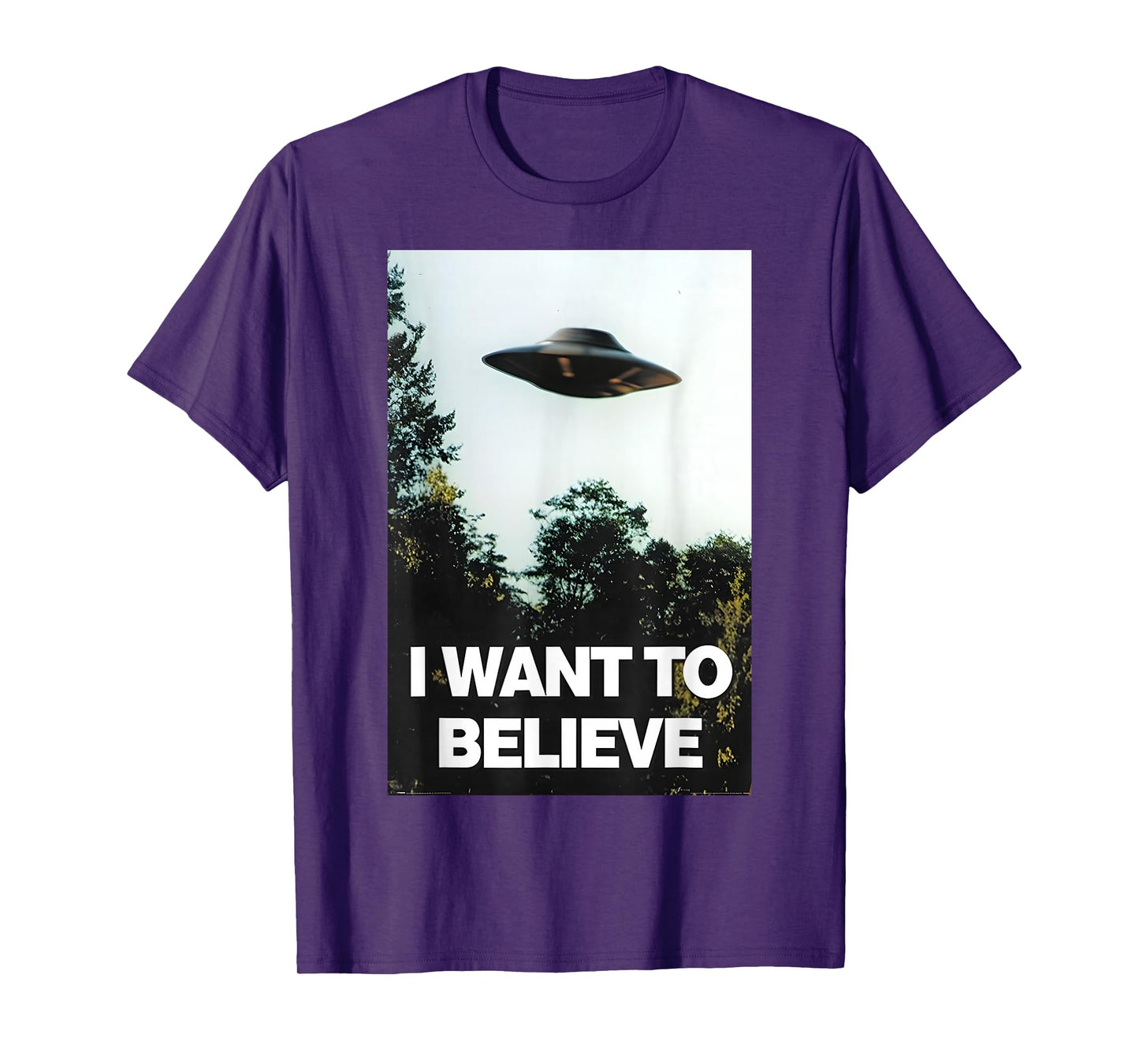 I Want to Believe Shirt Black UFO T-Shirt
