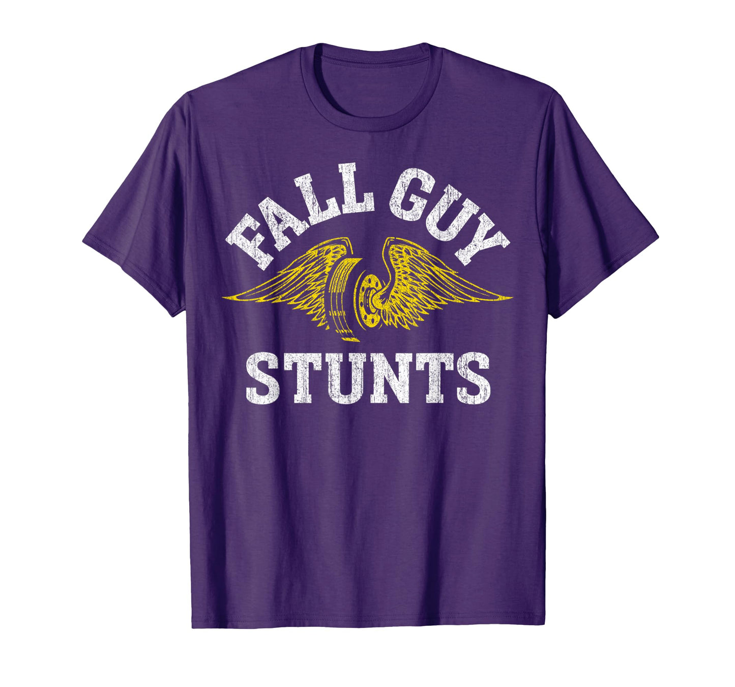 Retro Engine Funny Quote Fall Guy Vintage Stunts Wings Car T-Shirt